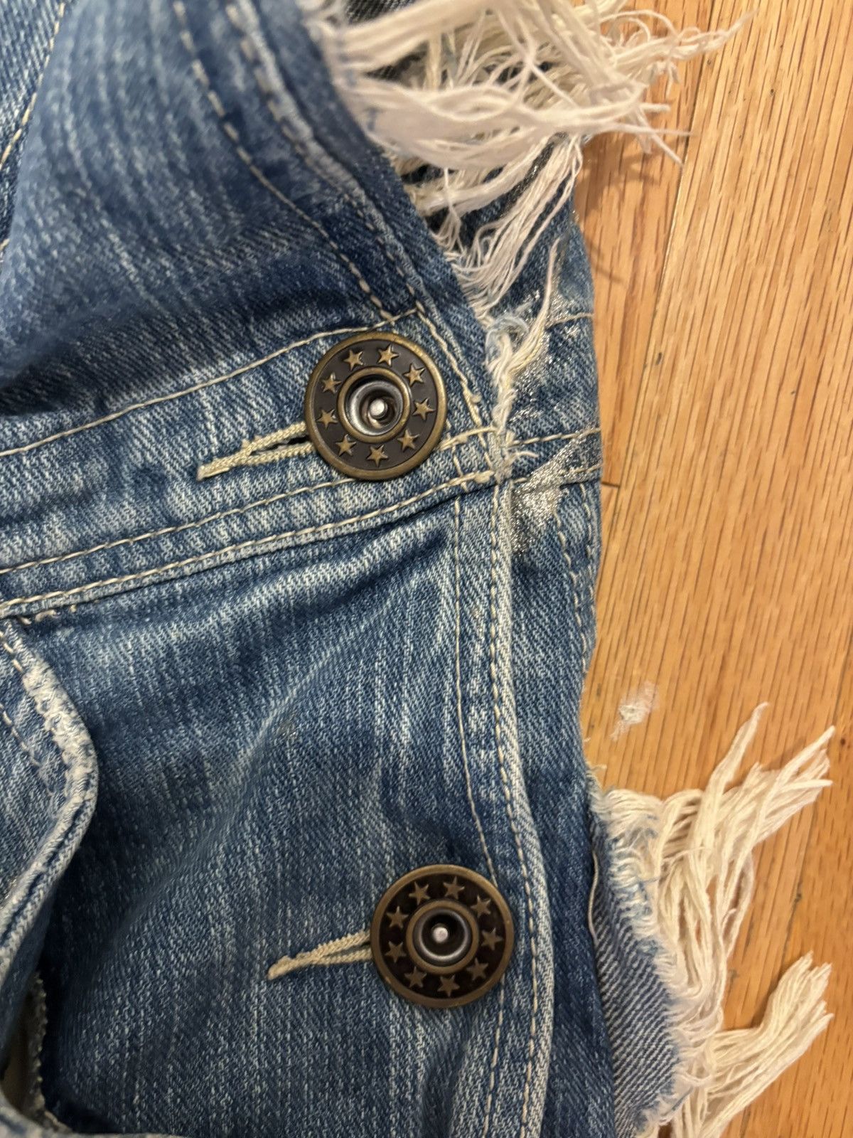 Designer Daisy Denim Overalls Size US 32 / EU 48 - 3 Thumbnail