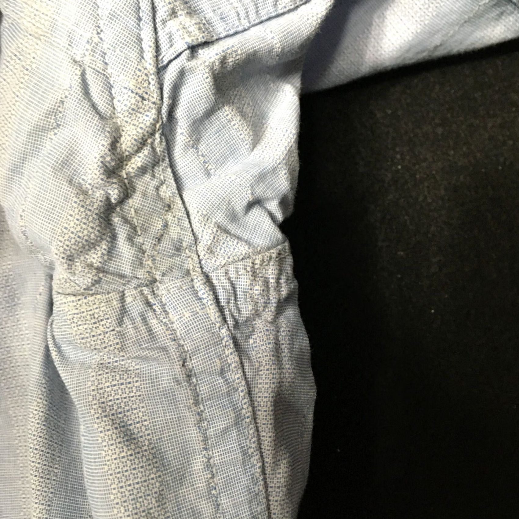 Vintage Marc Anthony Storm Blue Slim Fit Button-Up Shirt XXL light blue Blue Solid Short Sleeve Button-Up Mens Shirt XXL Size US XXL / EU 58 / 5 - 7 Thumbnail