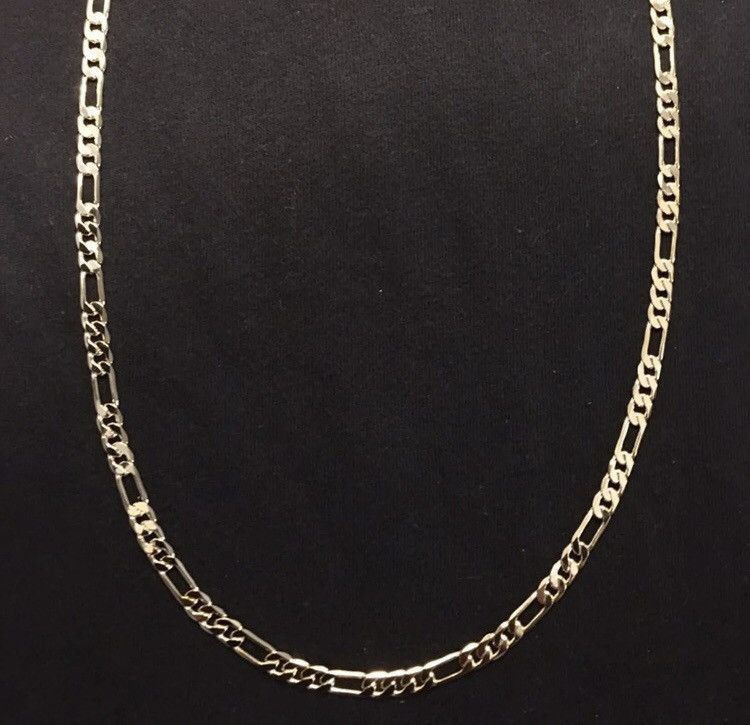 Other Gold Chain Figaro Necklace And Matching Bracelet Set Size ONE SIZE - 4 Thumbnail