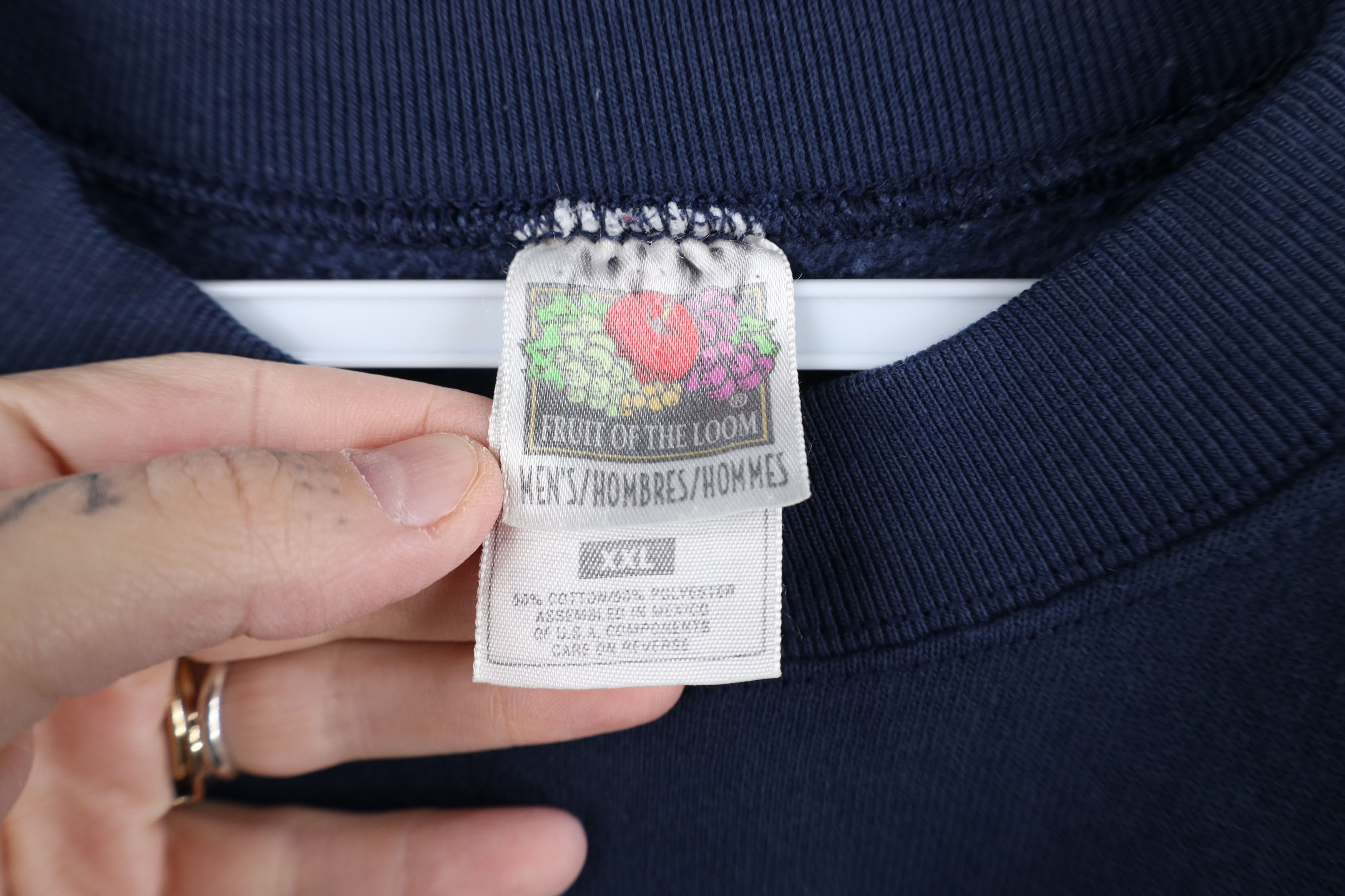 Vintage Vintage 90s Streetwear Blank Boxy Fit Crewneck Sweatshirt Size US XXL / EU 58 / 5 - 6 Thumbnail