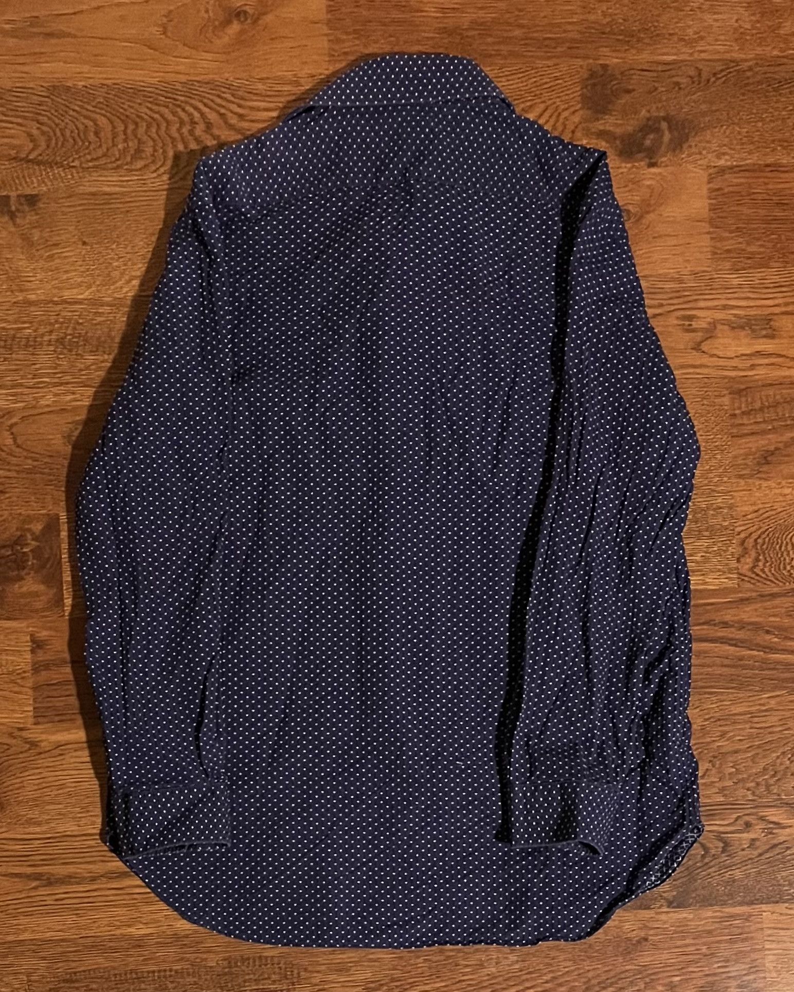 Michael Kors Michael Kors Micro Cross Print Button Down Shirt Size US L / EU 52-54 / 3 - 3 Thumbnail
