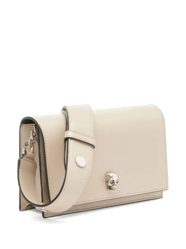 Alexander McQueen o1w1db10925 Size: OS/The Biker Small Skull Bag in Beige Size ONE SIZE - 3 Thumbnail