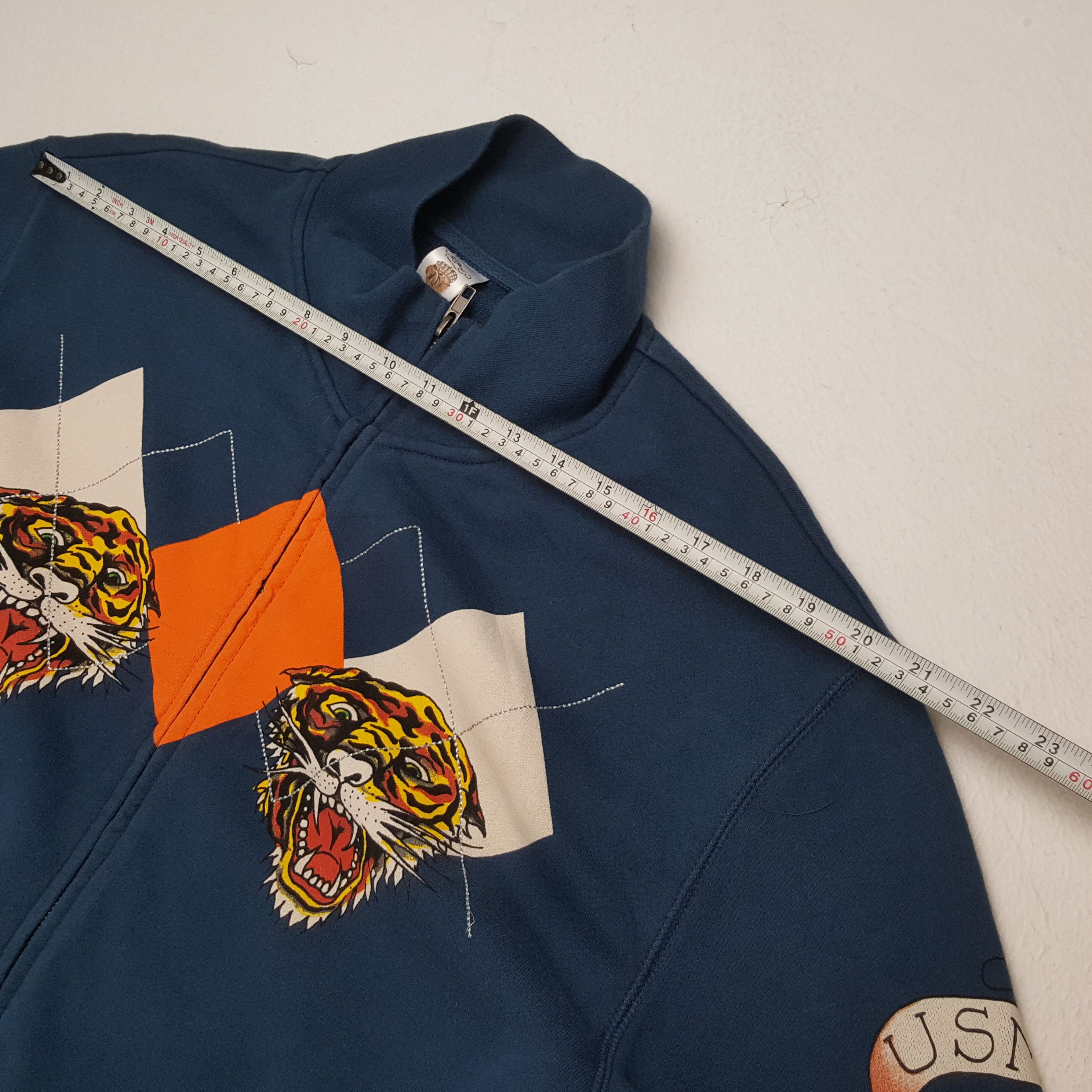 Christian Audigier × Ed Hardy × Vintage ED HARDY Rare Fashion Style Tiger Design Sweater Size US L / EU 52-54 / 3 - 5 Thumbnail