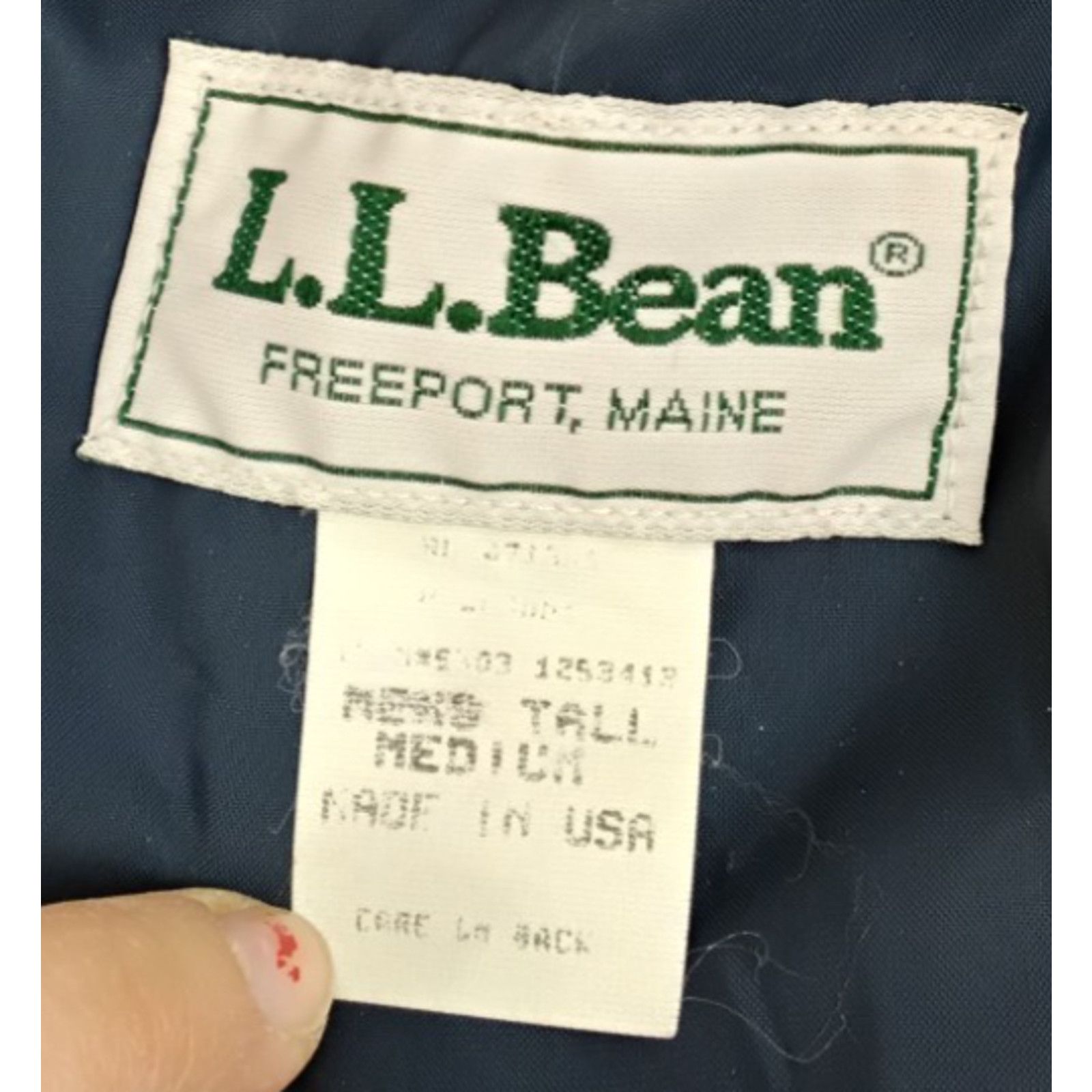 L.L. Bean L.L. Bean Deep Pile Coat Men's M Tall Blue Snowflake VTG 80s Size US M / EU 48-50 / 2 - 10 Thumbnail