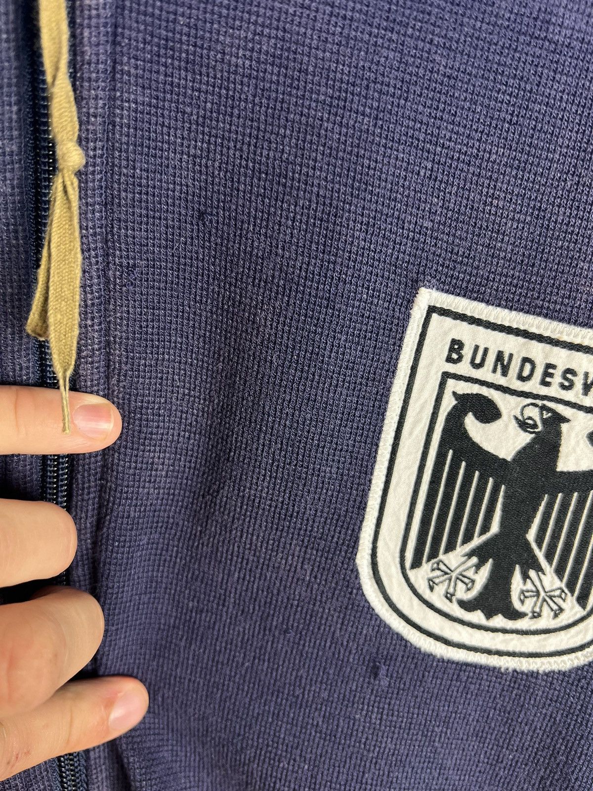 Vintage Vintage 80s Bundeswehr Germany Army Track Top Jacket Size US L / EU 52-54 / 3 - 10 Thumbnail