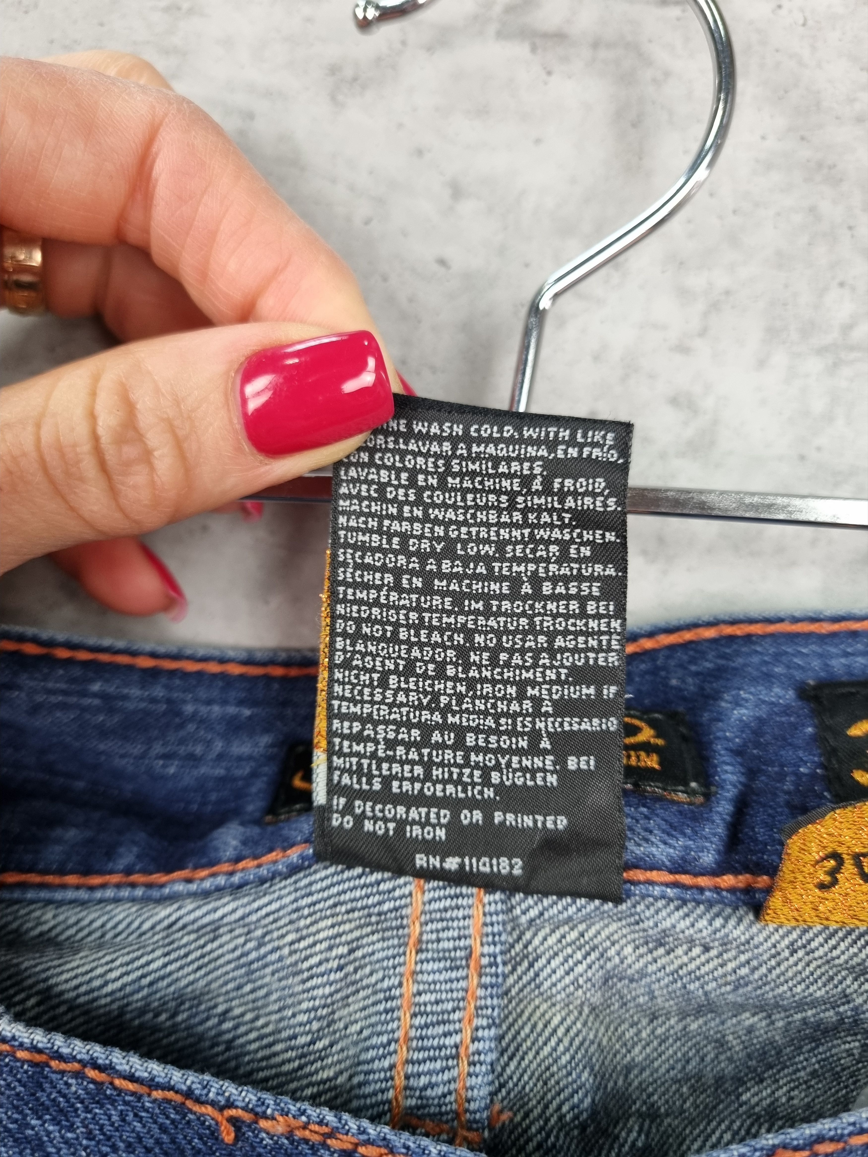Christian Audigier × Ed Hardy Kills Slowly Love Embroidered Skull Logo by Ed Hardy Jeans Size US 34 / EU 50 - 10 Thumbnail