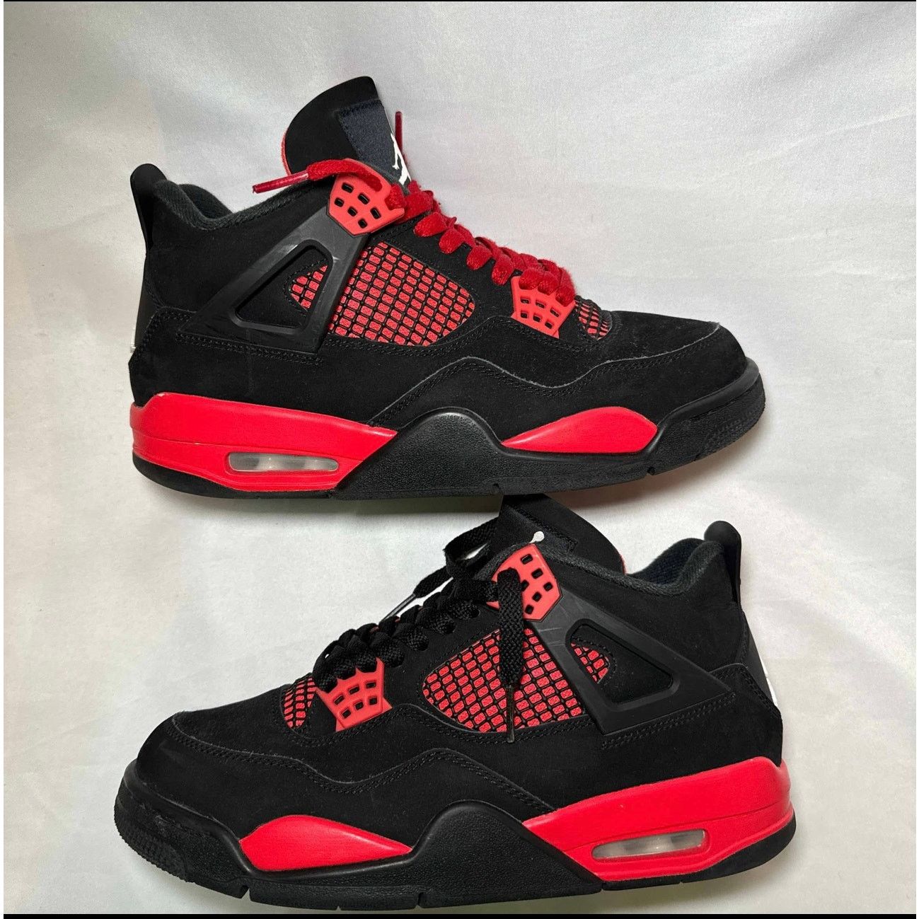 Jordan Brand × Nike Size 8 - Nike Air Jordan 4 Retro Red Thunder Men's Shoes Size US 8 / EU 41 - 2 Thumbnail