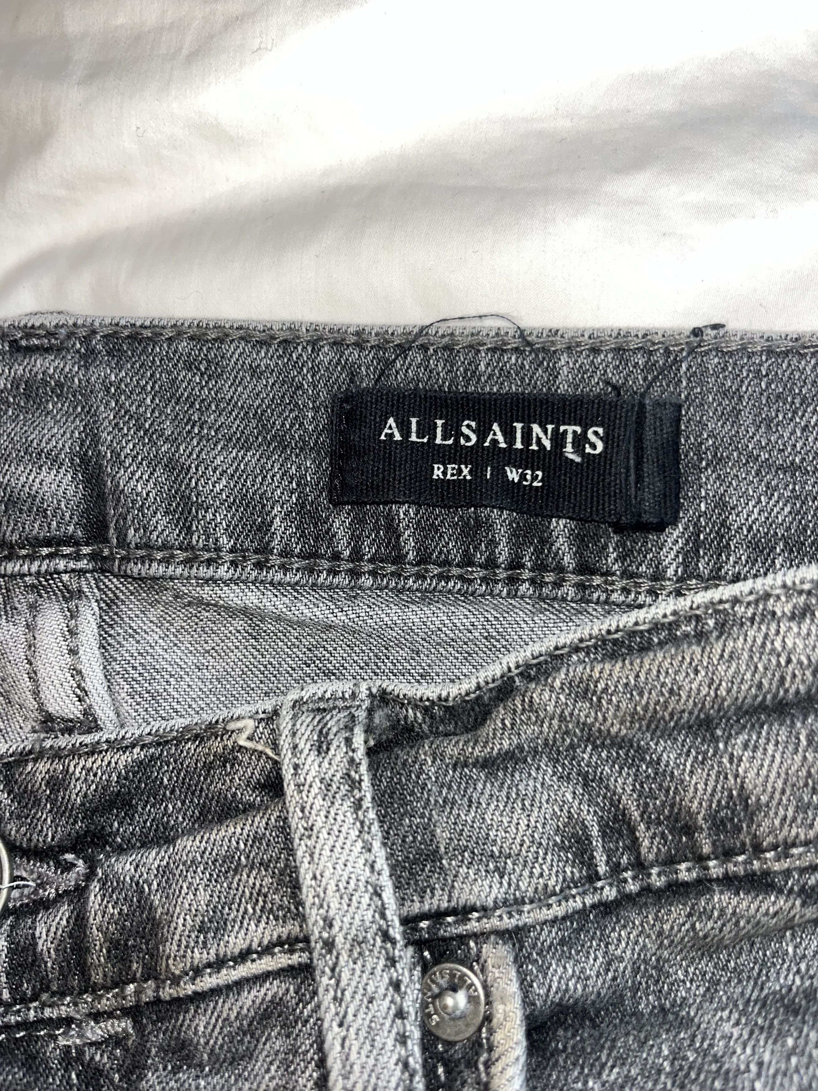 Allsaints Allsaints Gray Rex Denim Size US 32 / EU 48 - 4 Thumbnail