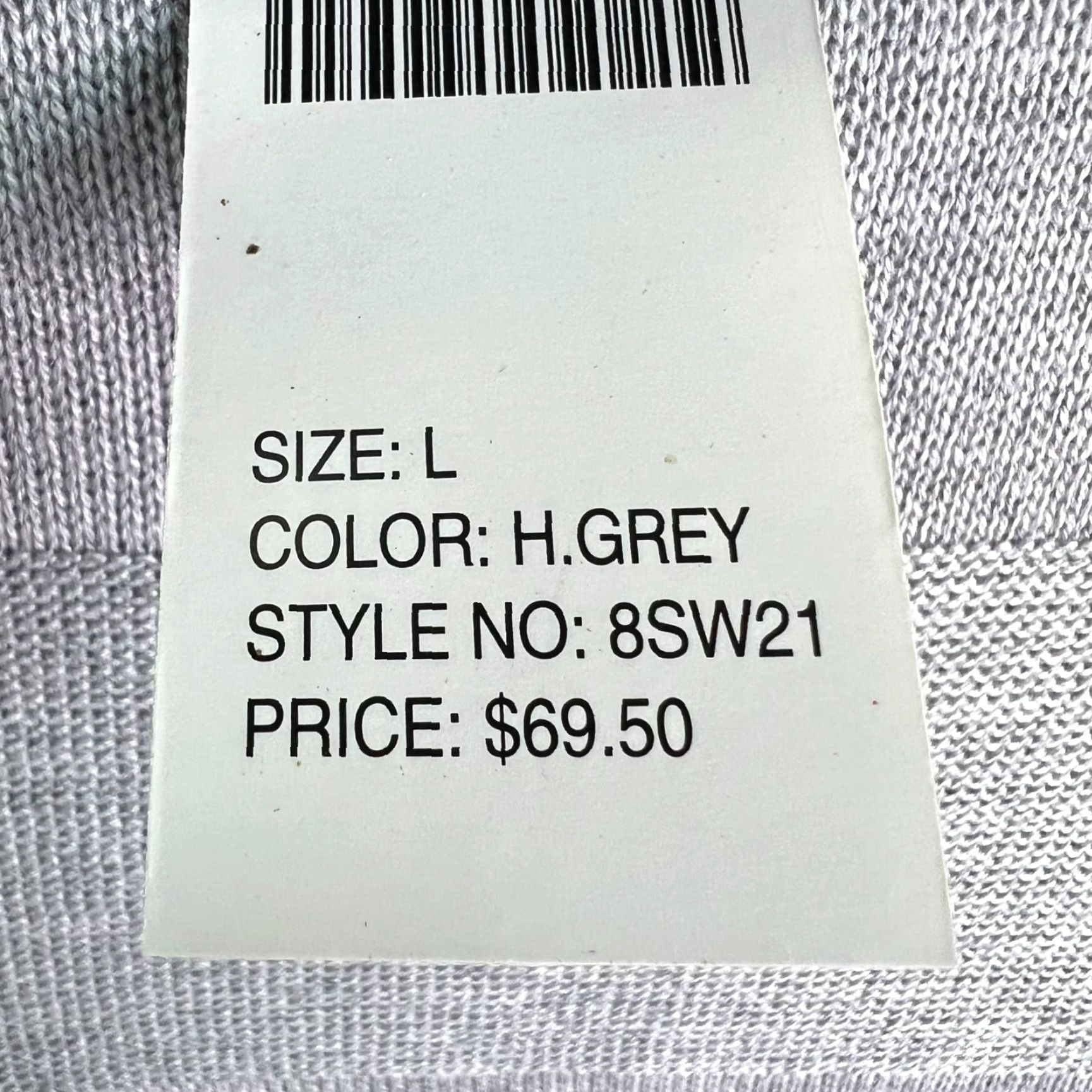 Vintage Ablanche NY V Neck Acrylic Pullover Sweater Mens L Heather Gray NWT Size US L / EU 52-54 / 3 - 5 Thumbnail