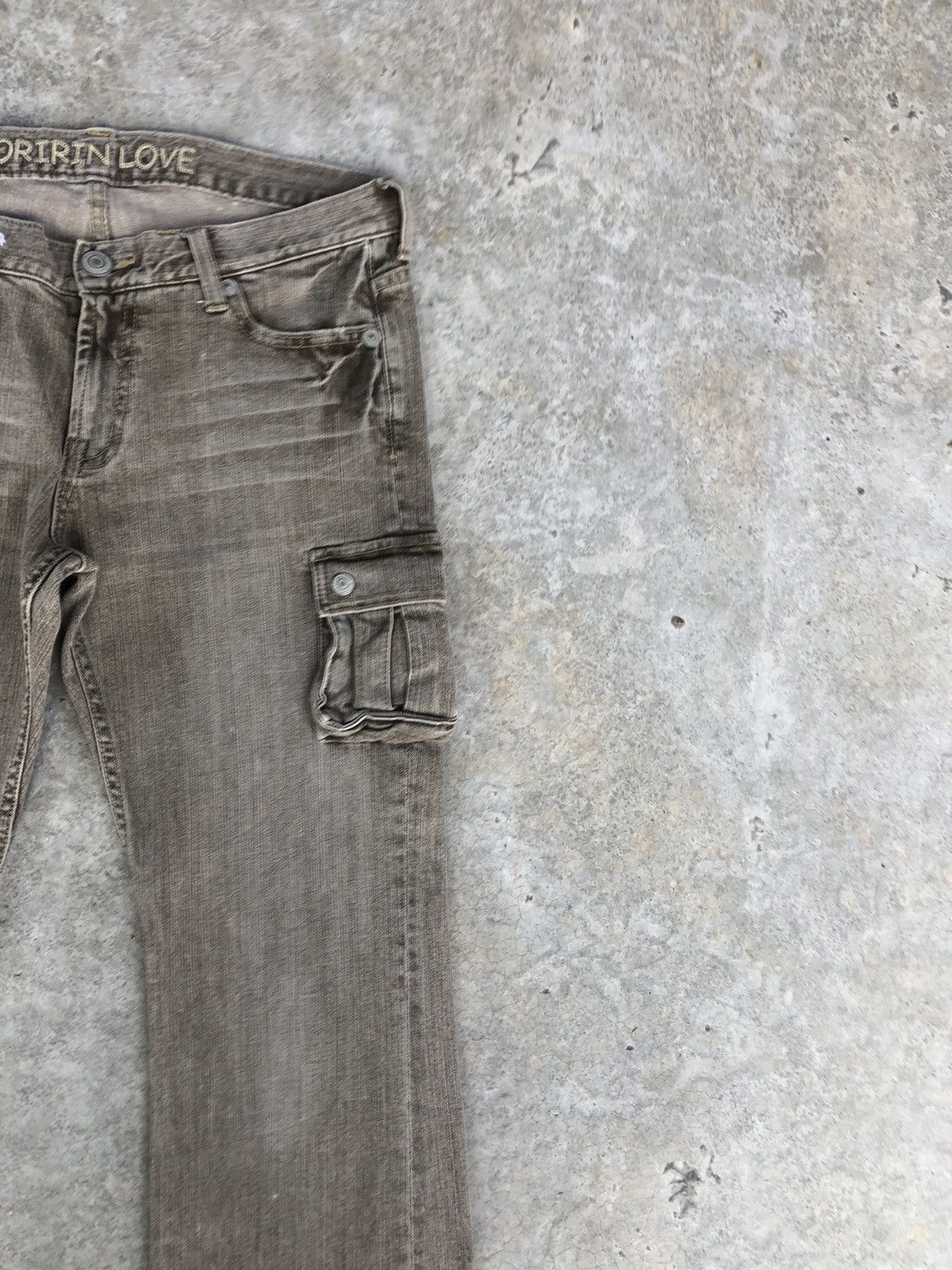 Japanese Brand Japanese Oririn Flared Jeans Distressed Jeans Cargo Jeans Size US 32 / EU 48 - 5 Thumbnail
