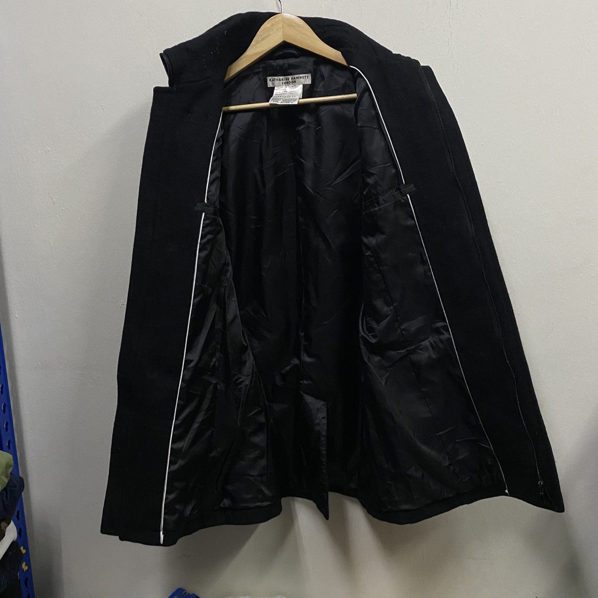 Katharine Hamnett London 🥷🏿Katharine Hamnett London Black Wool Duffle Coat (M) Size US M / EU 48-50 / 2 - 3 Thumbnail