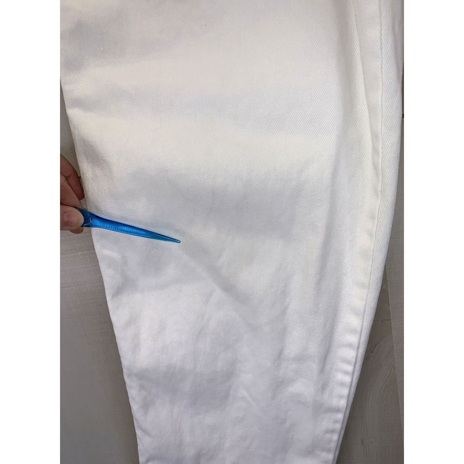 Vintage VINTAGE Sasson White Mom Jeans High Rise Size 8 USA Made Womens 90s Denim Room-10173 Size 30" / US 8 / IT 44 - 6 Thumbnail