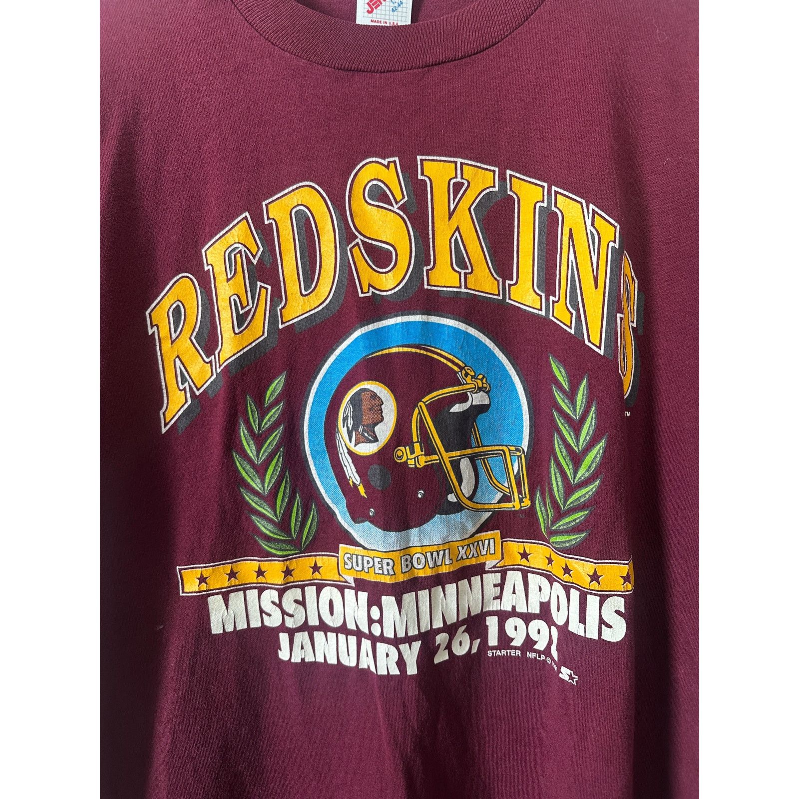 Jerzees × NFL × Vintage 1992 Redskins Super Bowl Tee Mens Large Vintage NFL Size US L / EU 52-54 / 3 - 2 Thumbnail