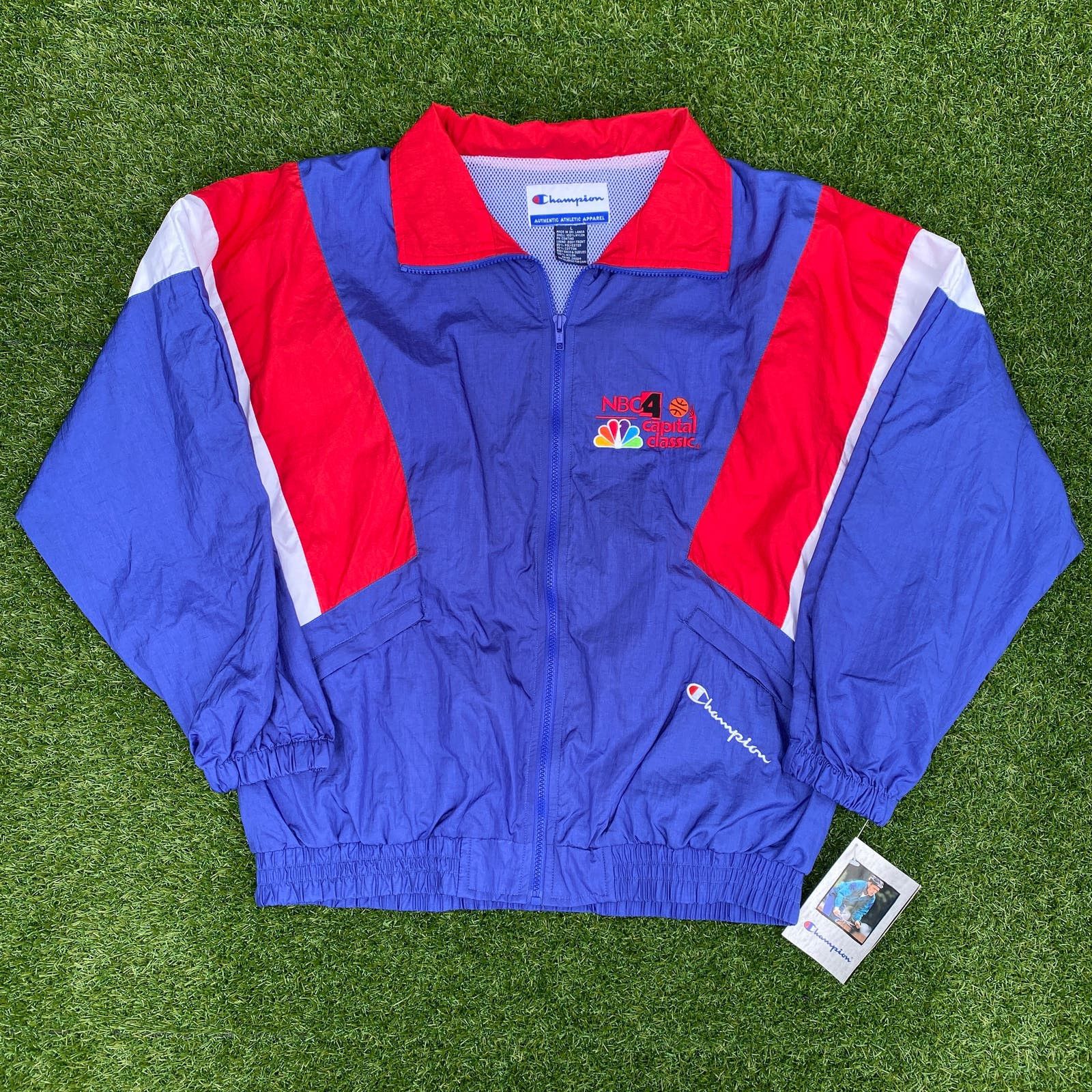 image of Champion 90's Capital Classic Nbc4 All-Star Vintage Jacket in Blue, Men's (Size Large)