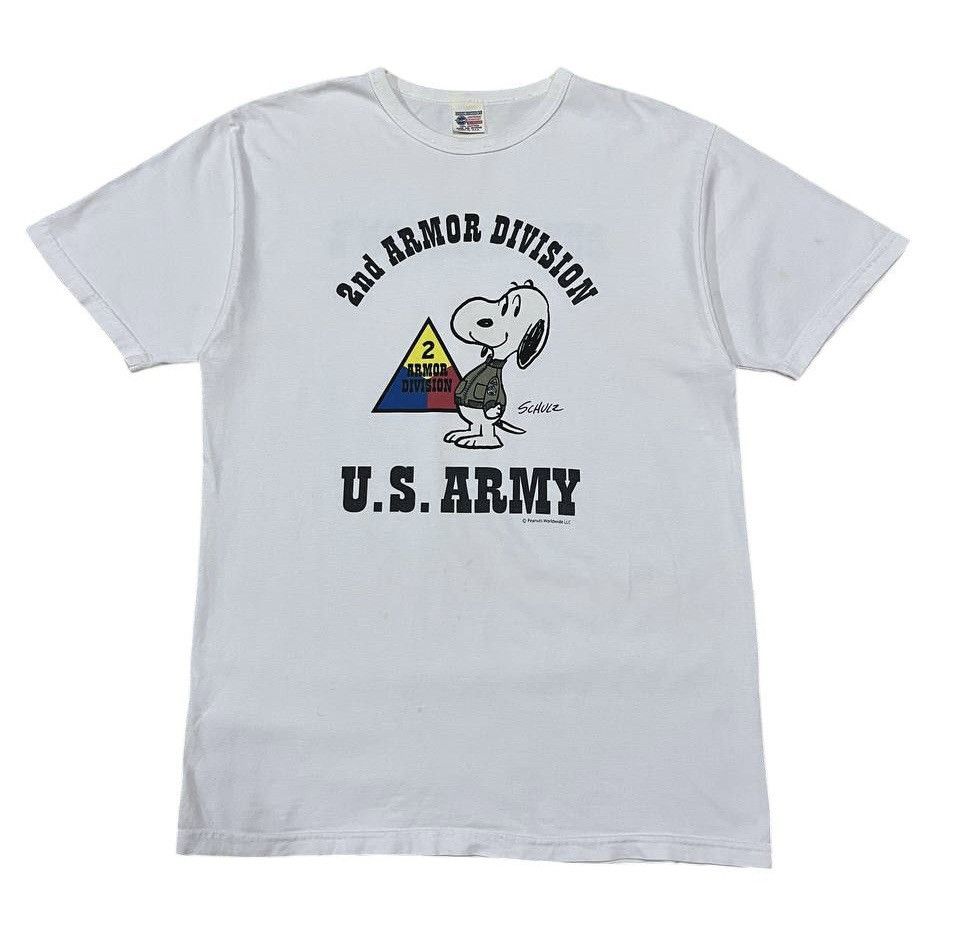 buzz rickson PEANUTS Tシャツ　U.S. ARMY M Buzz Rickson Snoopy Peanuts US Army Air Borne shirt Size S