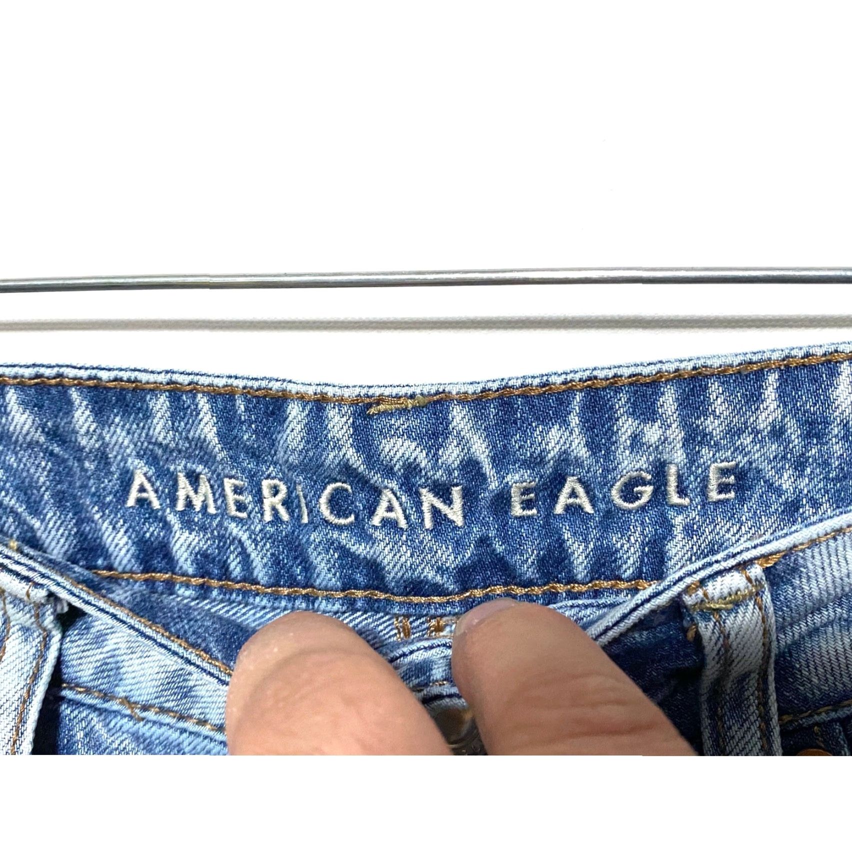 American Eagle Outfitters VINTAGE American Eagle Tomgirl Button Fly Jeans Womens 6 Ripped Distressed Grunge Y2K Jeans Womens 6 Grunge Punk Distressed Jeans Mens? Size 30" / US 8 / IT 44 - 6 Thumbnail