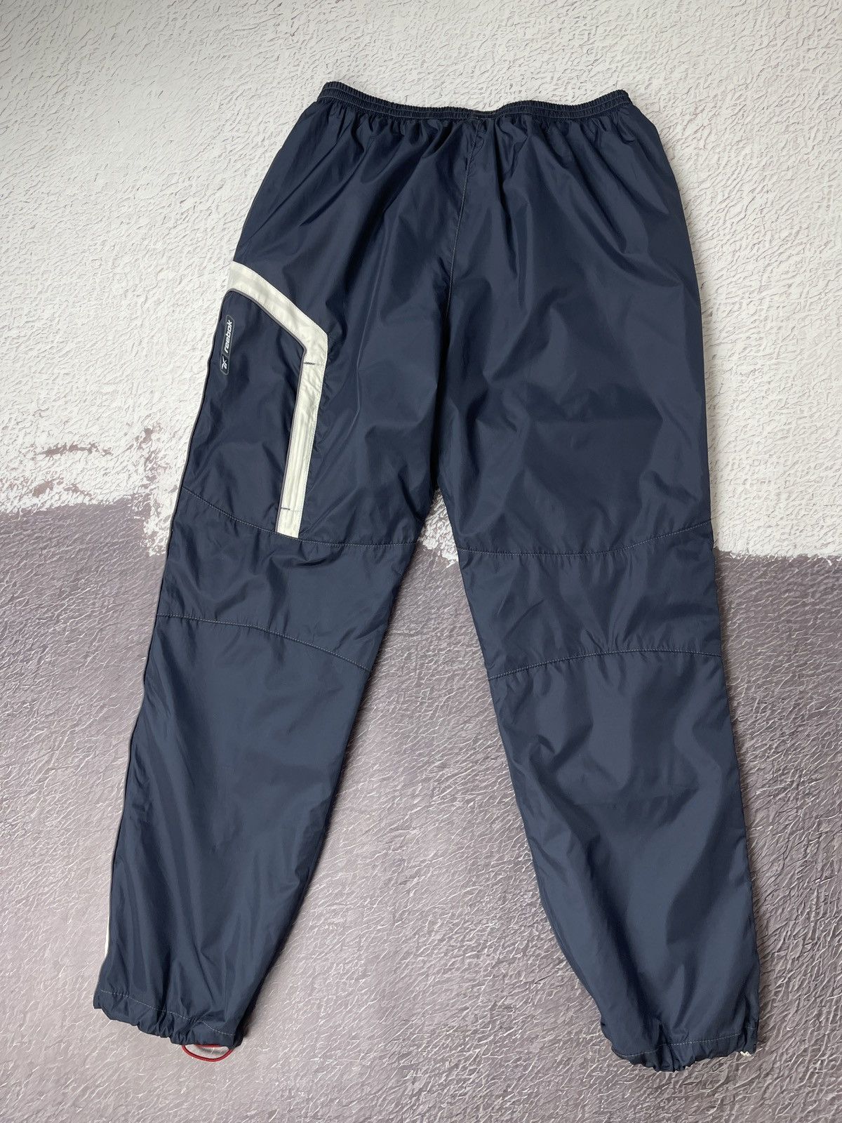 Reebok Reebok DMX vintage nylon drill baggy fit track pants navy Size US 34 / EU 50 - 1 Thumbnail