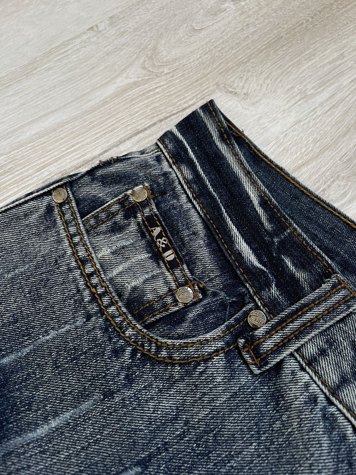 Jean × Vintage Vintage Y2K Distressed Jeans Size US 31 - 5 Thumbnail