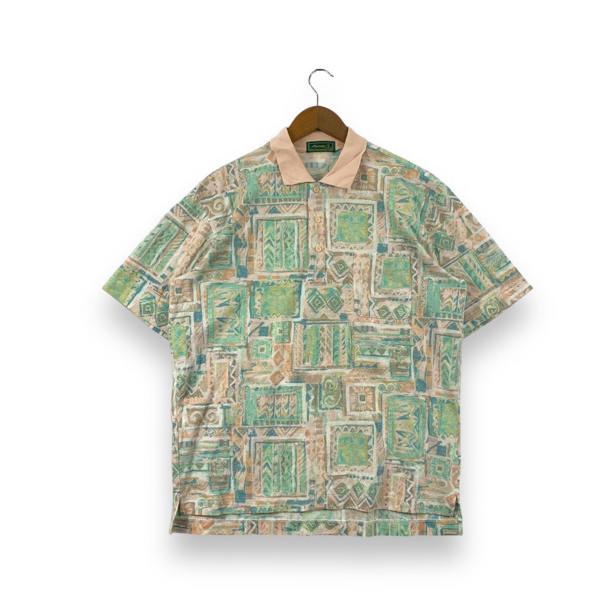Vintage Vintage MASTERS LICENSED Augusta Golf Club Polo Tee Shirt Size US L / EU 52-54 / 3 - 1 Thumbnail