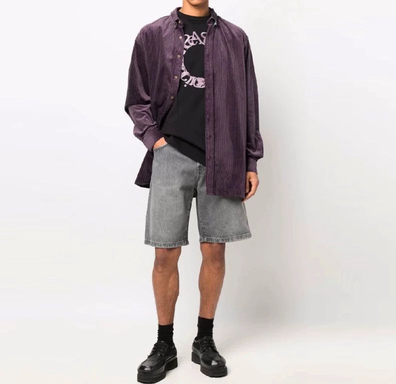 Acne Studios acne studios Gray wide-leg shorts 2506-Nextarrow Size US 32 / EU 48 - 5 Thumbnail