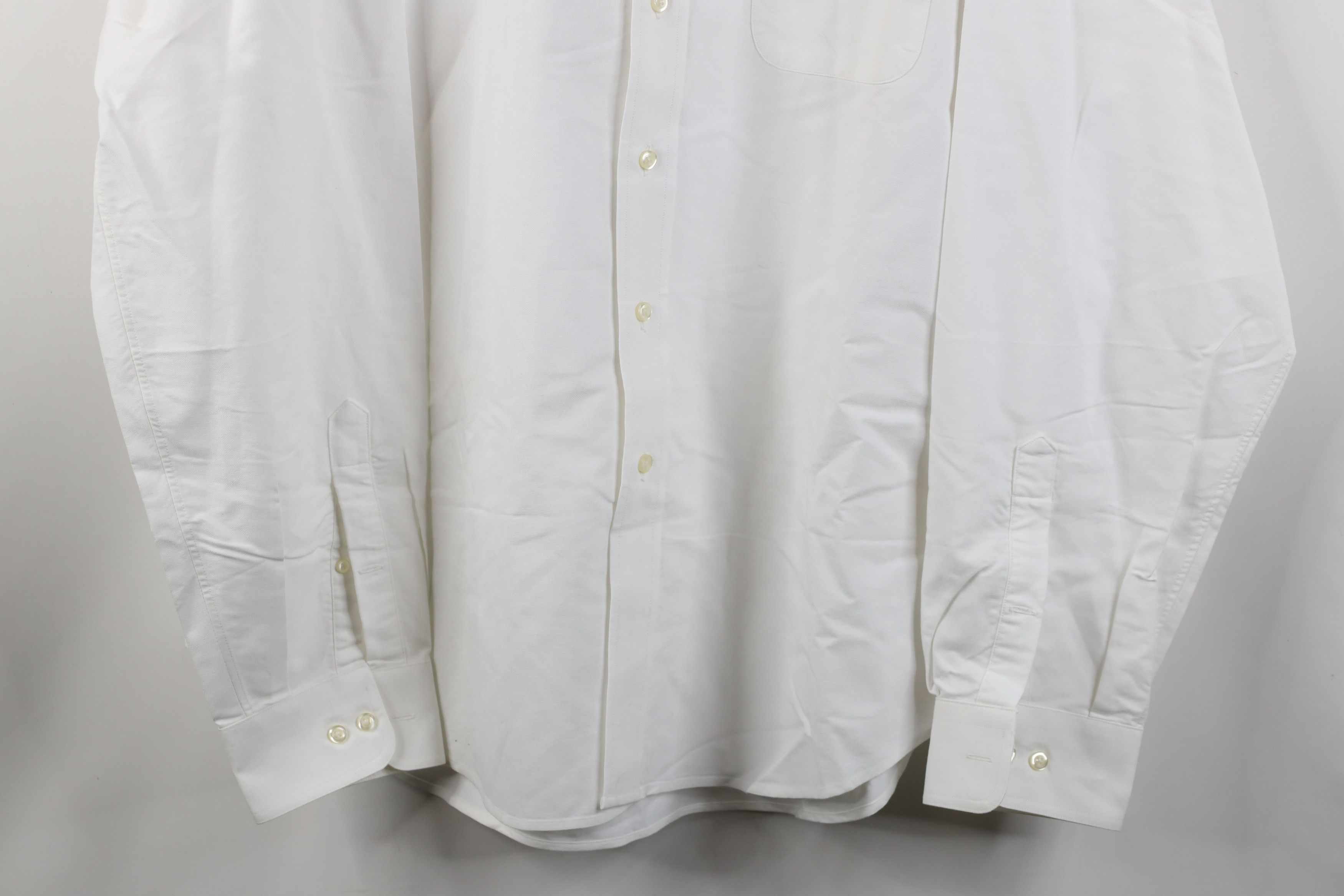 Lands' End Vintage 90s Y2K Lands End Collared Button Down Shirt White Size US L / EU 52-54 / 3 - 3 Thumbnail