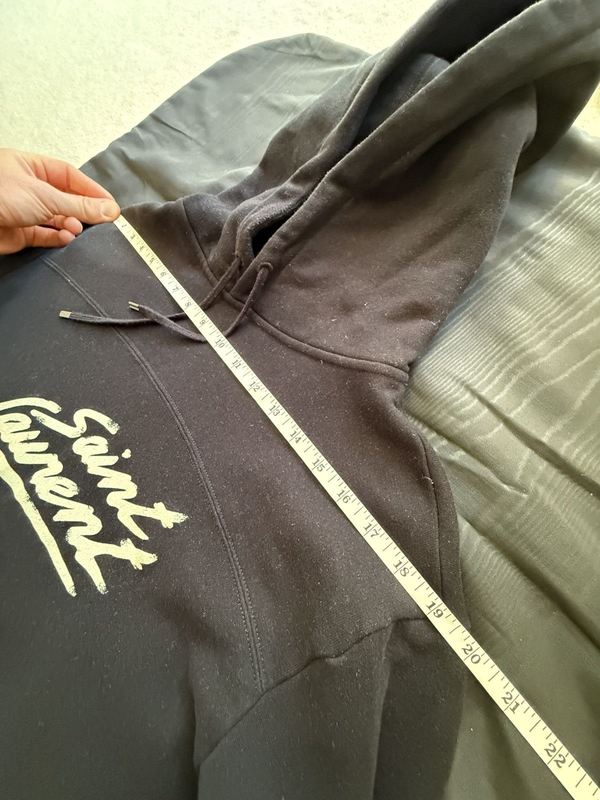 Saint Laurent Paris $1150 🤑 Saint Laurent 50’s signature logo hoodie black L Size US L / EU 52-54 / 3 - 5 Thumbnail