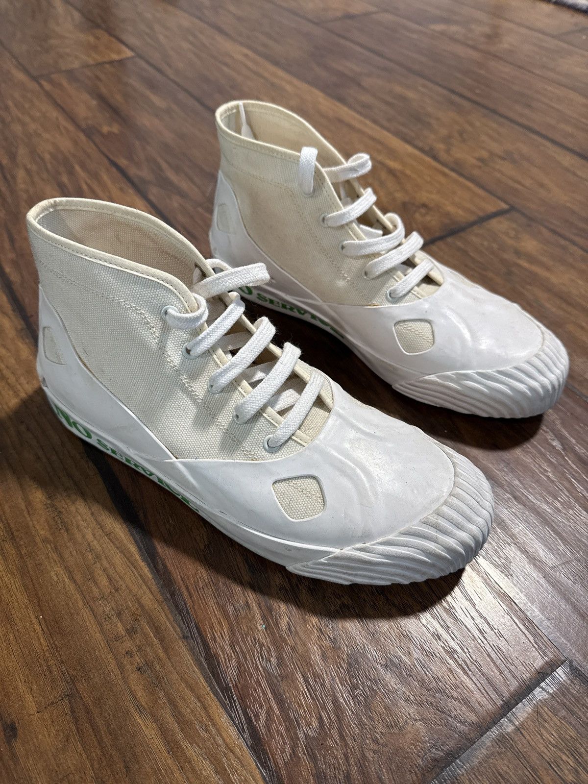 Stella McCartney No smile no service canvas and rubber sneakers Size US 10 / EU 43 - 1 Thumbnail