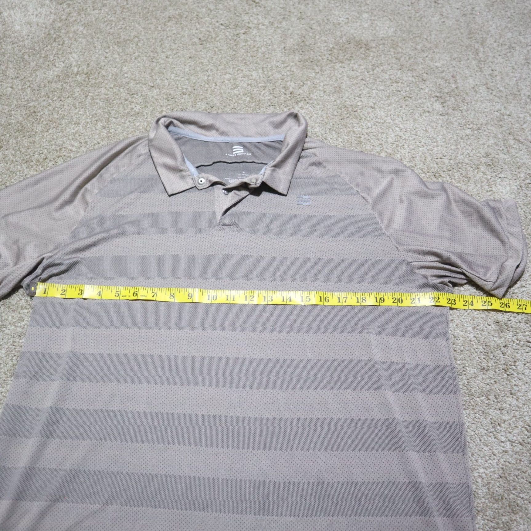 Vintage Three Sixty Six Polo Shirt Mens XL Gray Lightweight Regular Fit Size US XL / EU 56 / 4 - 4 Thumbnail
