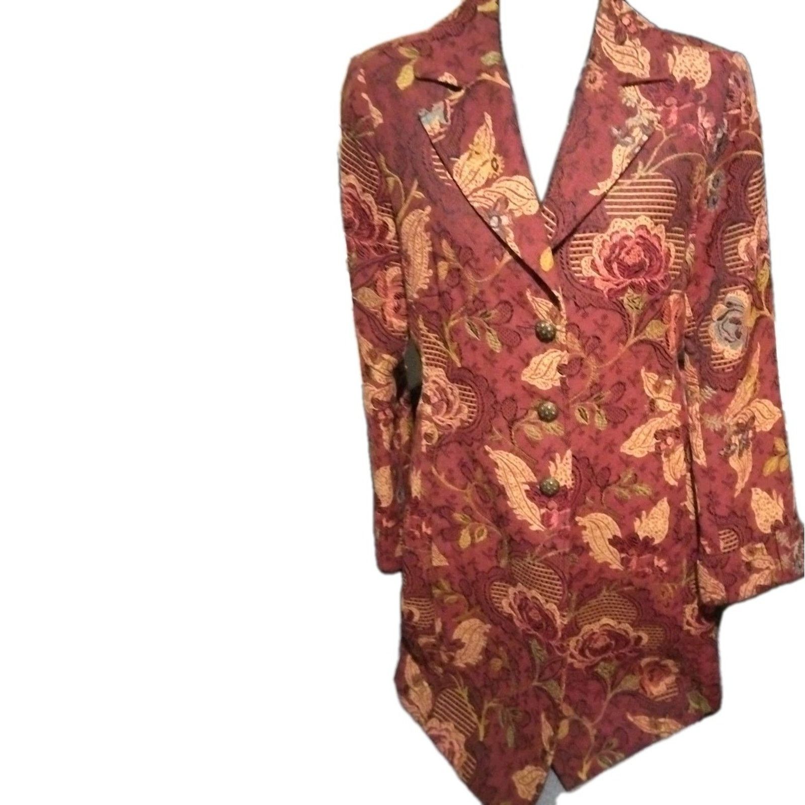 Other CABI Mulberry Tapestry Coat. Size 6 in Excellent Condition. Size M / US 6-8 / IT 42-44 - 1 Thumbnail