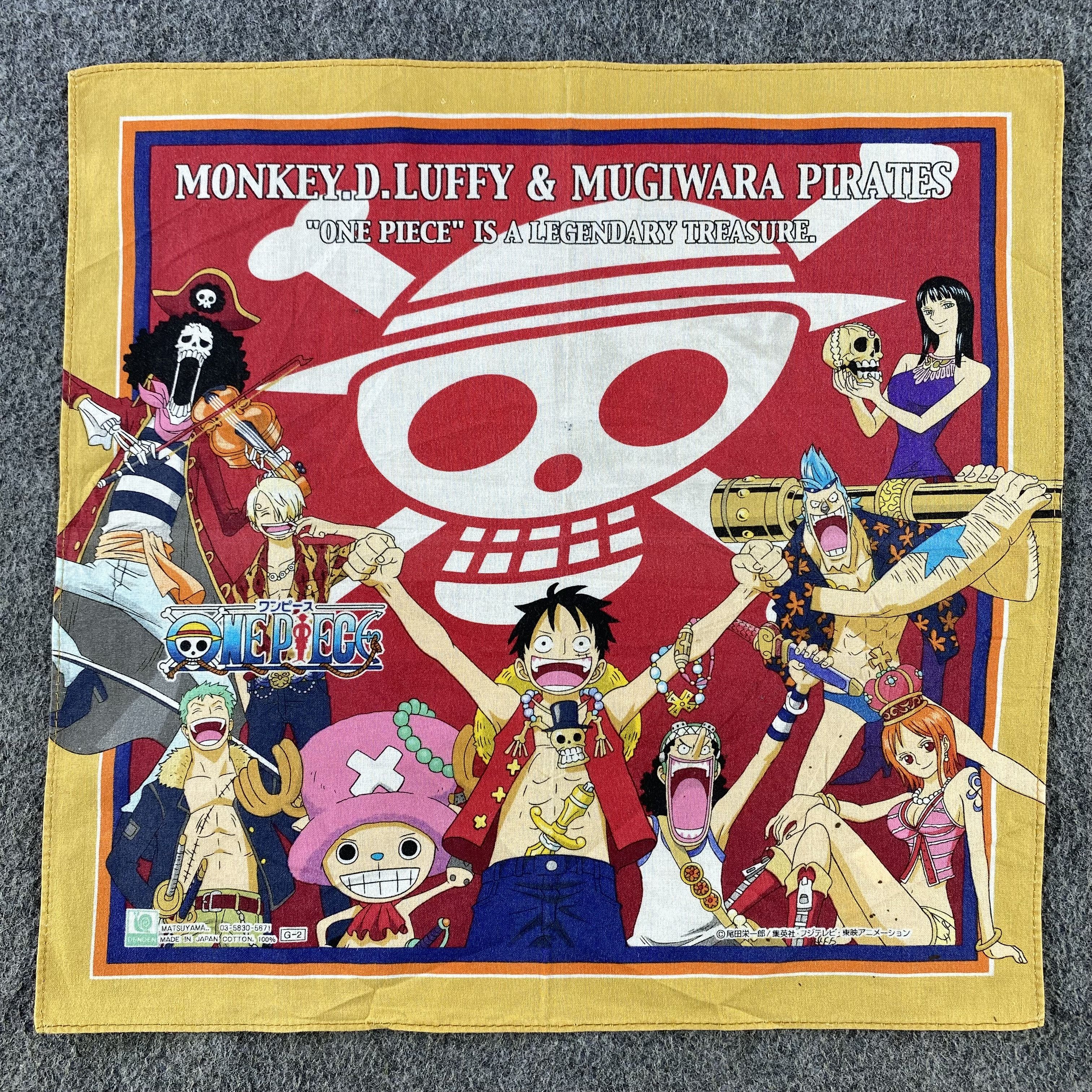 Anime × Japanese Brand One Piece Handkerchief/Neckerchief/Bandana HC908 Size ONE SIZE - 1 Thumbnail