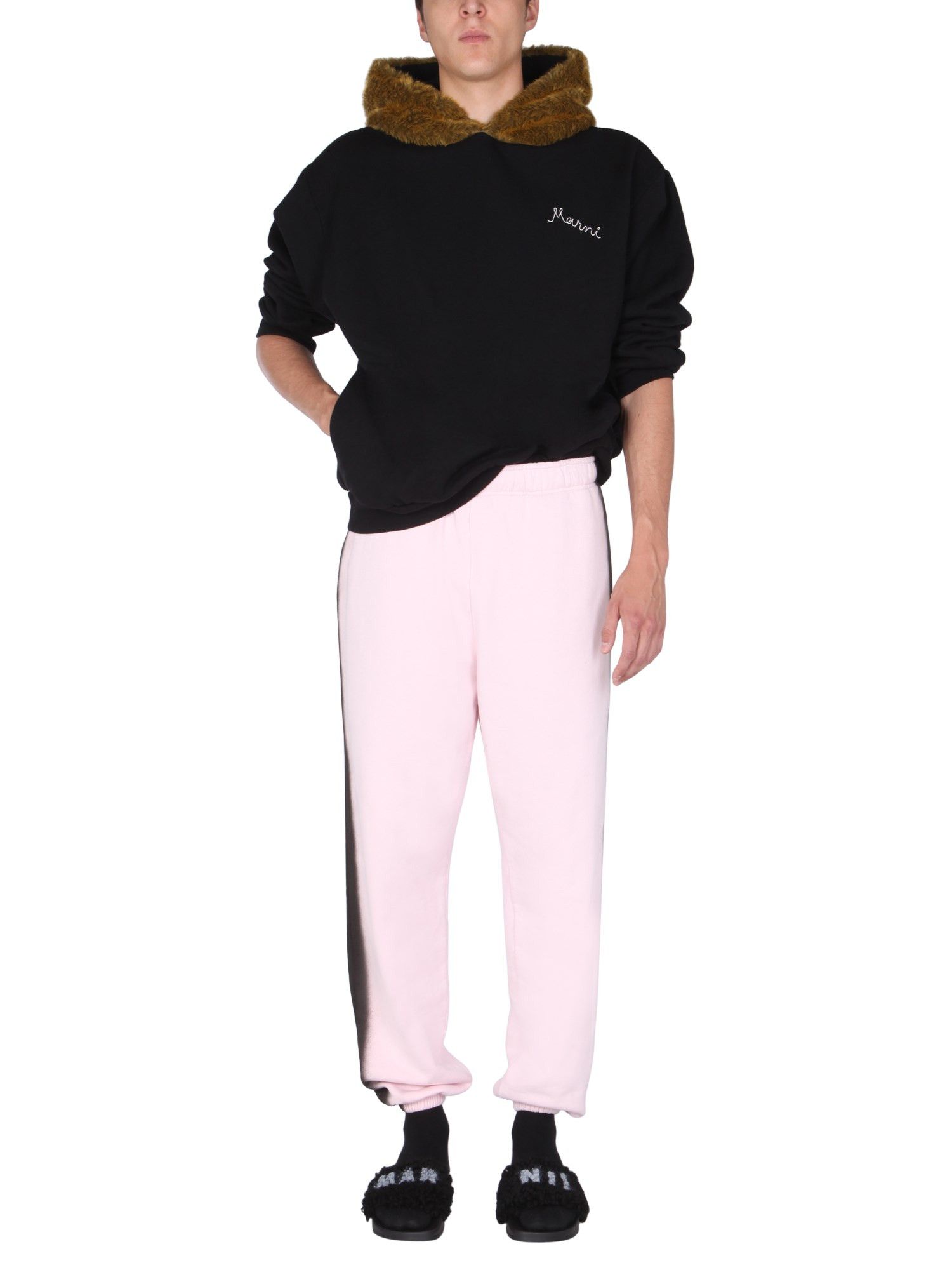 Marni o1y0225 Jogger & Sweatpant in Pink/Black Size US 32 / EU 48 - 4 Thumbnail