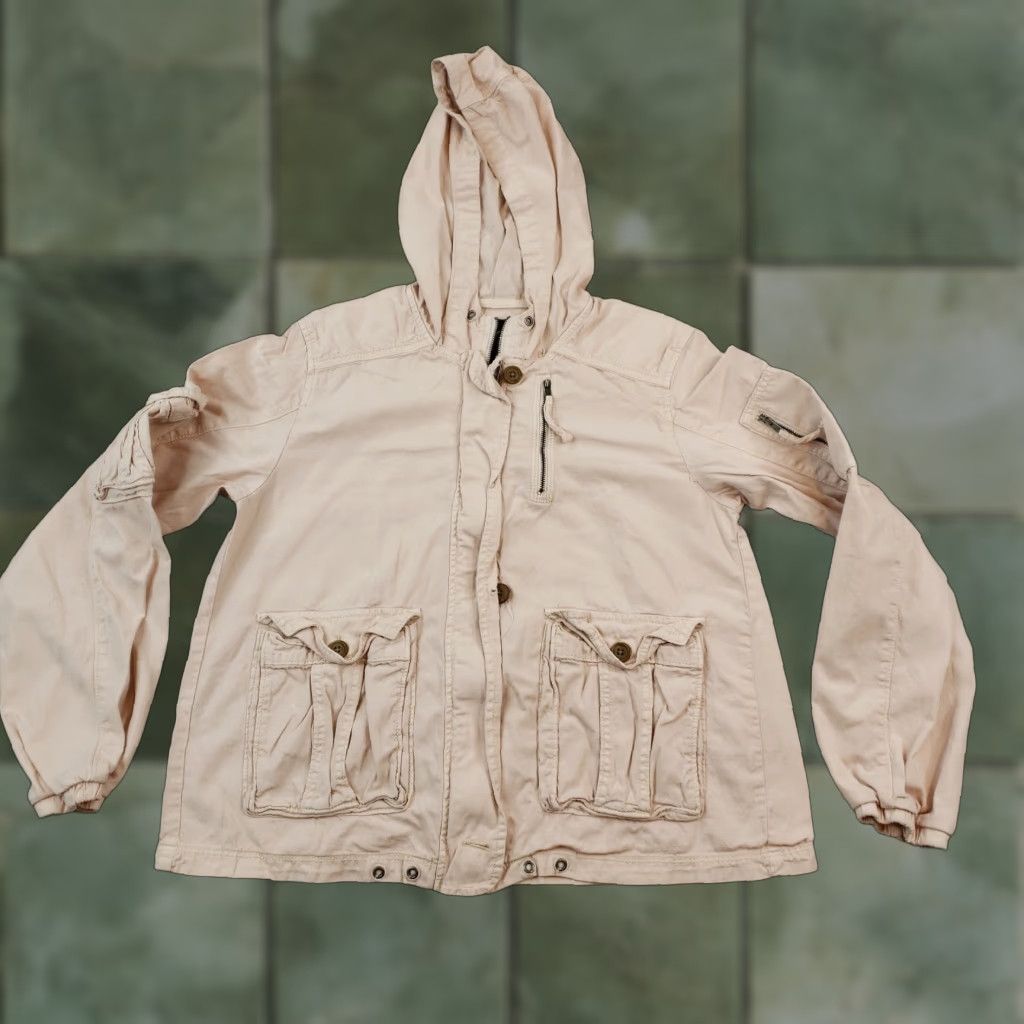 American Eagle Outfitters American Eagle Womens Medium Pink Full Zip Hooded Jacket Size M / US 6-8 / IT 42-44 - 1 Thumbnail