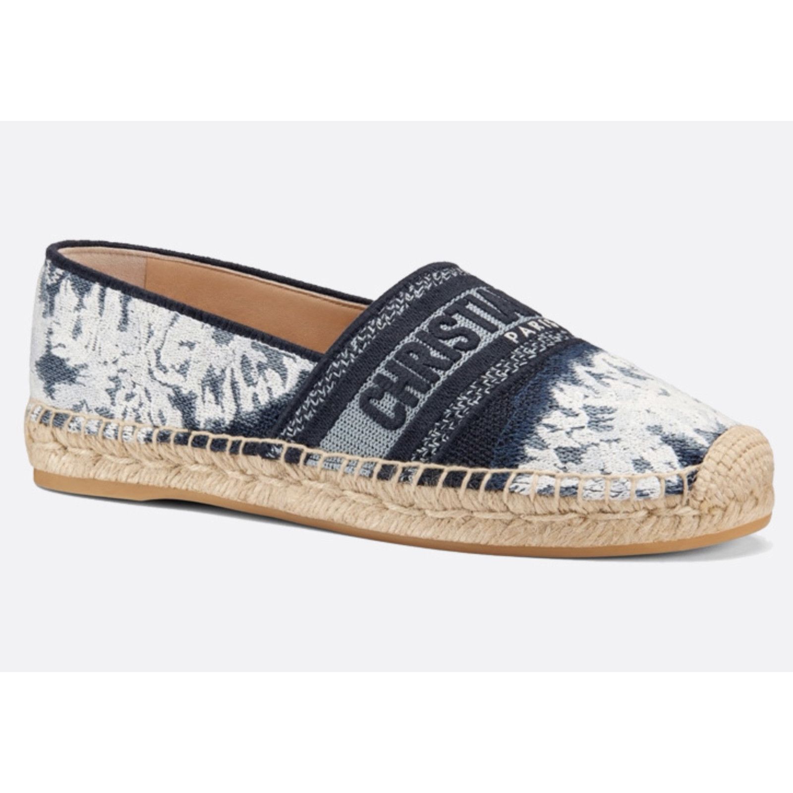 Dior Dior Granville Tie Dye Denim Blue White Logo Embroidered Size US 7.5 / IT 37.5 - 3 Thumbnail