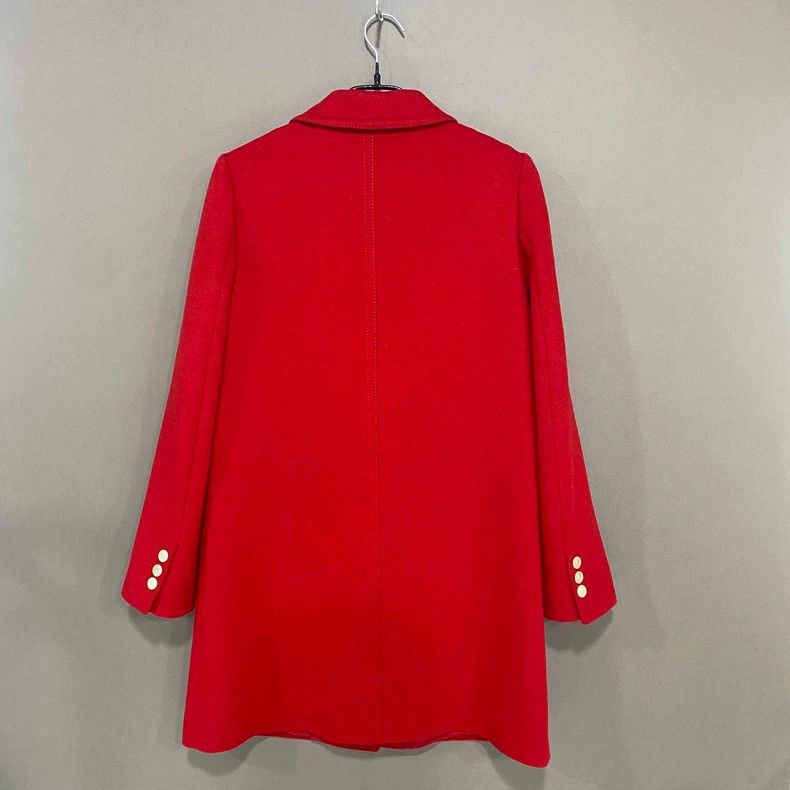 Gucci Gucci Long red tweed coat 2506-Nextarrow Size XS / US 0-2 / IT 36-38 - 3 Thumbnail