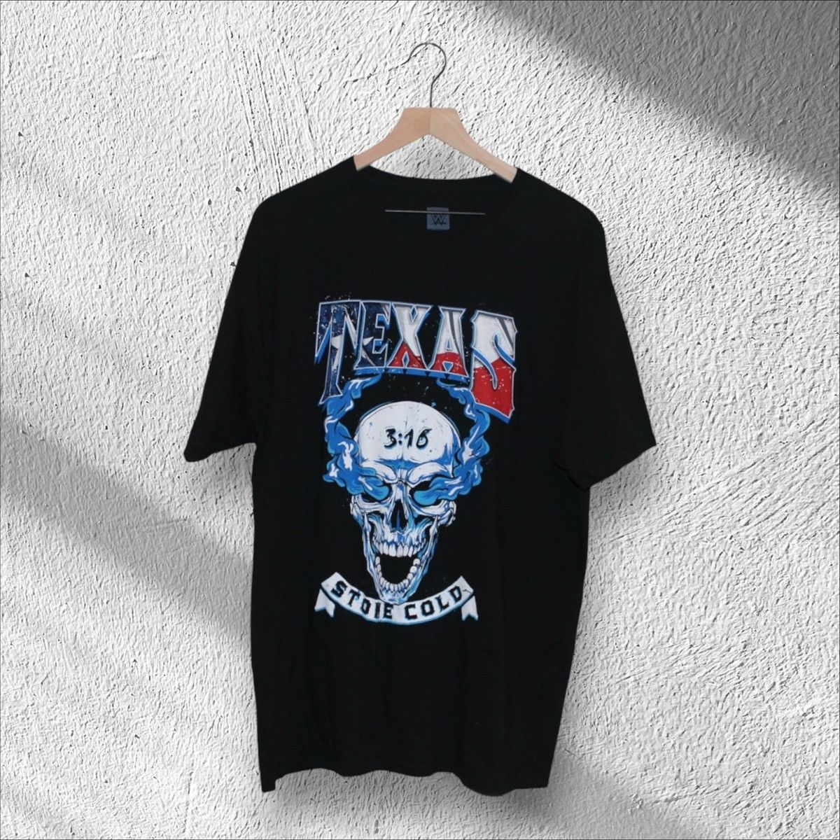 WWE Stone Cold Steve Austin Texas Smoking Skull Shirt XL Size US XL / EU 56 / 4 - 1 Thumbnail