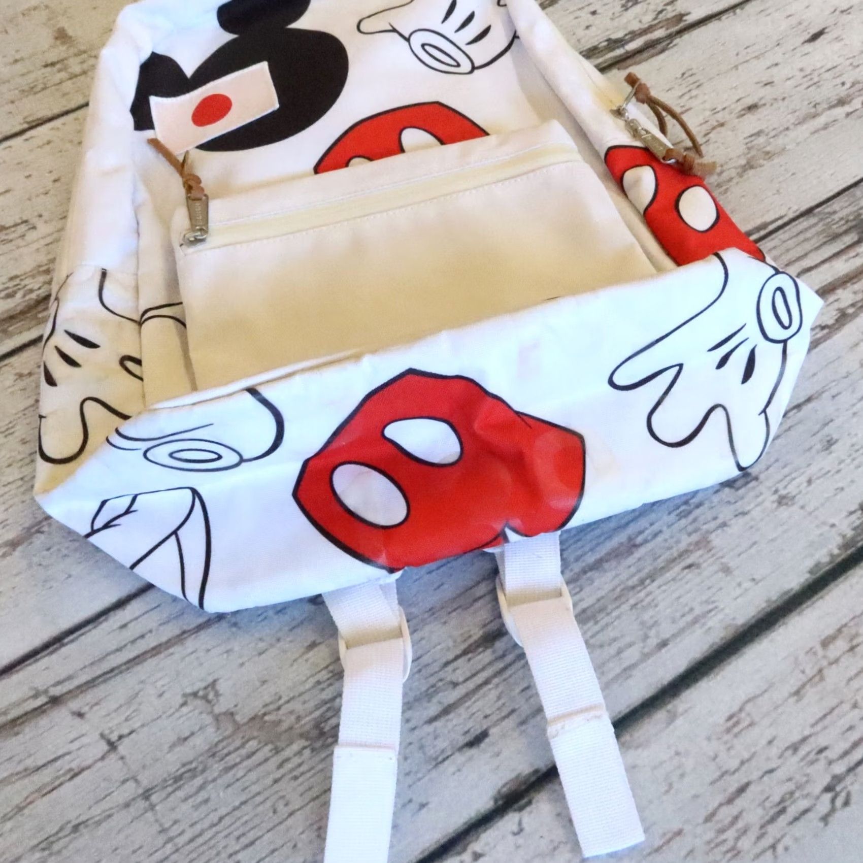 Vintage VINTAGE Herschel Backpack Mickey Mouse Settlement Japan White Men Adjustable Nylon Size ONE SIZE - 7 Thumbnail