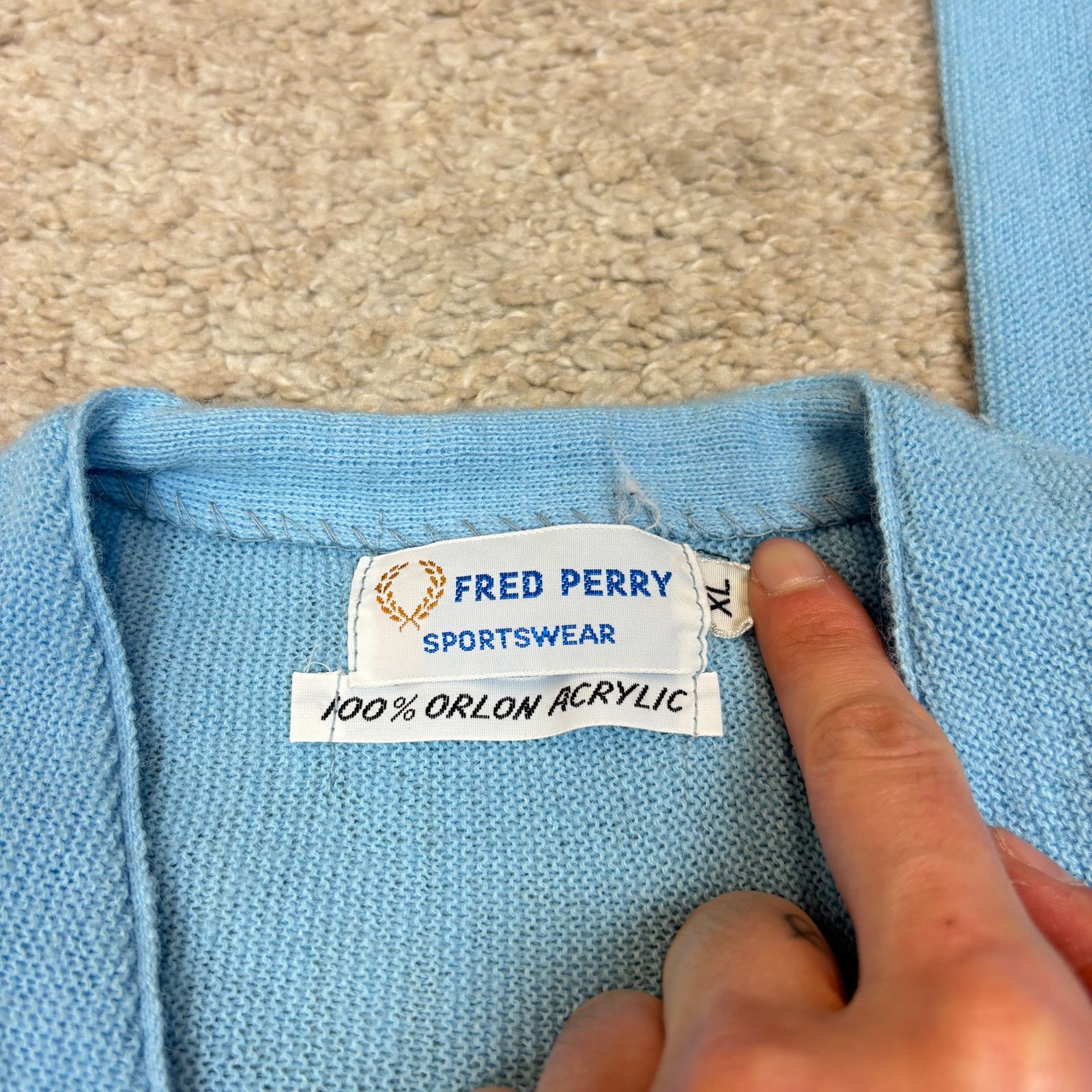 Fred Perry Vintage 60s Fred Perry Cardigan Sweater Men's XL Old Money Size US XL / EU 56 / 4 - 6 Thumbnail