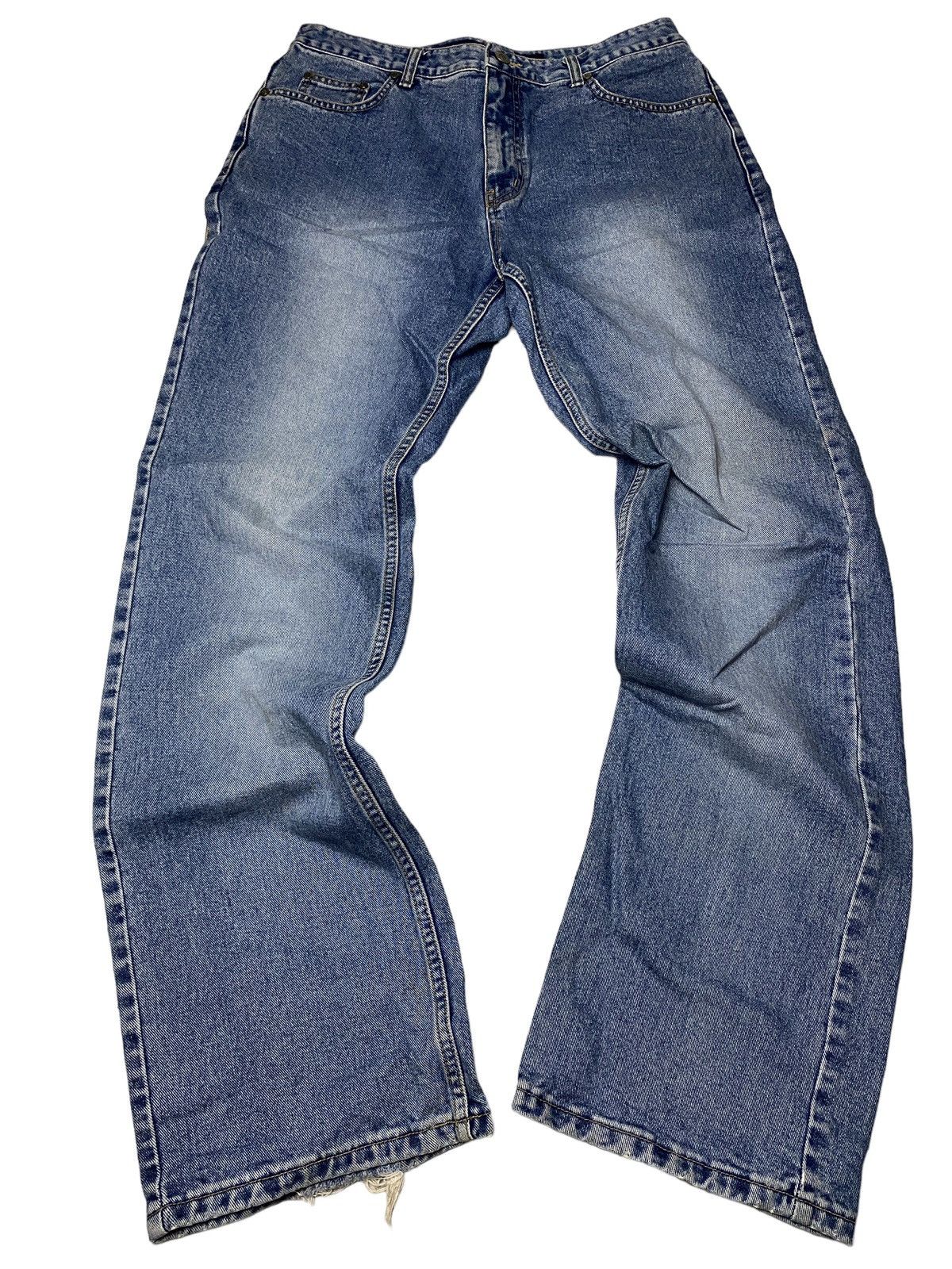 If Six Was Nine 2000's Japanese Flared Seawash Jeans Size US 32 / EU 48 - 1 Thumbnail