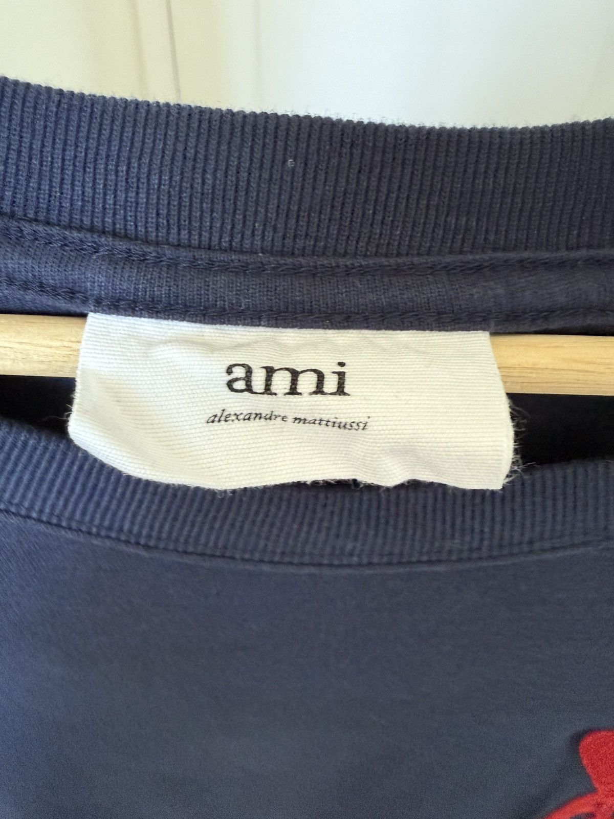 AMI AMI SSENSE Exclusive Navy Embroidered T-Shirt Size US M / EU 48-50 / 2 - 2 Thumbnail