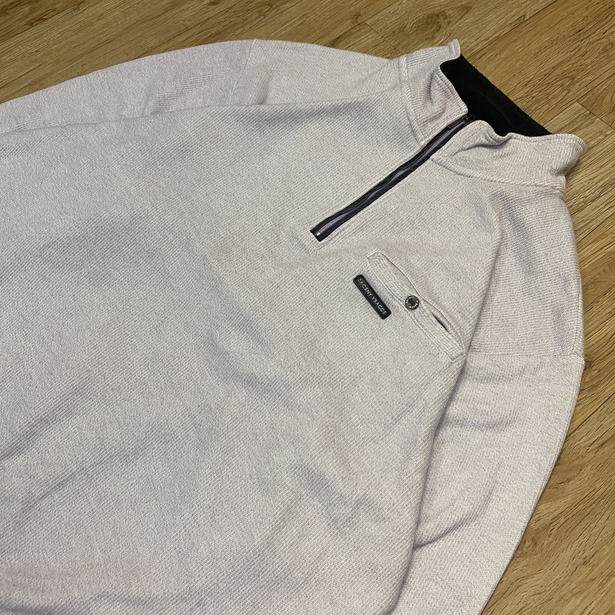 Yohji Yamamoto Vintage 90s SACSNY Y'SACCS Yohji Yamamoto Sweater Half Zip Size US XL / EU 56 / 4 - 2 Thumbnail