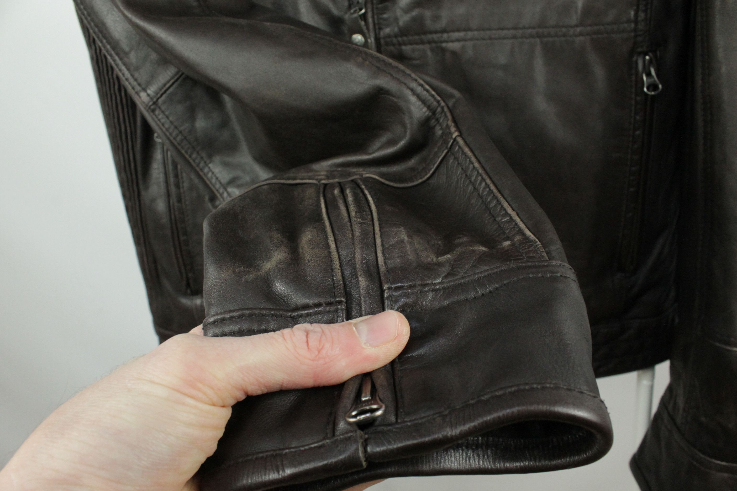Daytona Daytona Brown Leather Aviator Biker Casual Jacket Size US XL / EU 56 / 4 - 7 Thumbnail