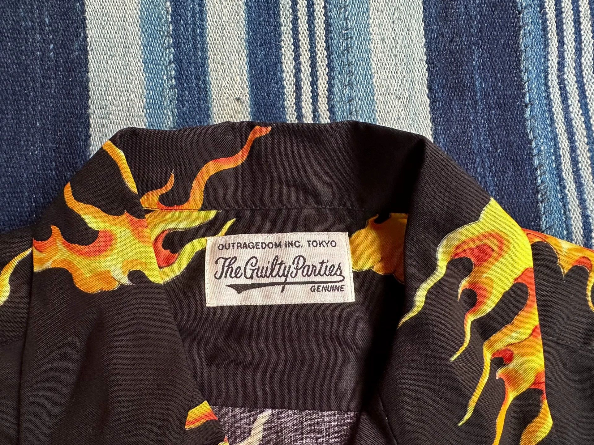 Wacko Maria WACKO MARIA x TIM LEHI flame tiger aloha shirt Cuban collar Size US L / EU 52-54 / 3 - 3 Thumbnail