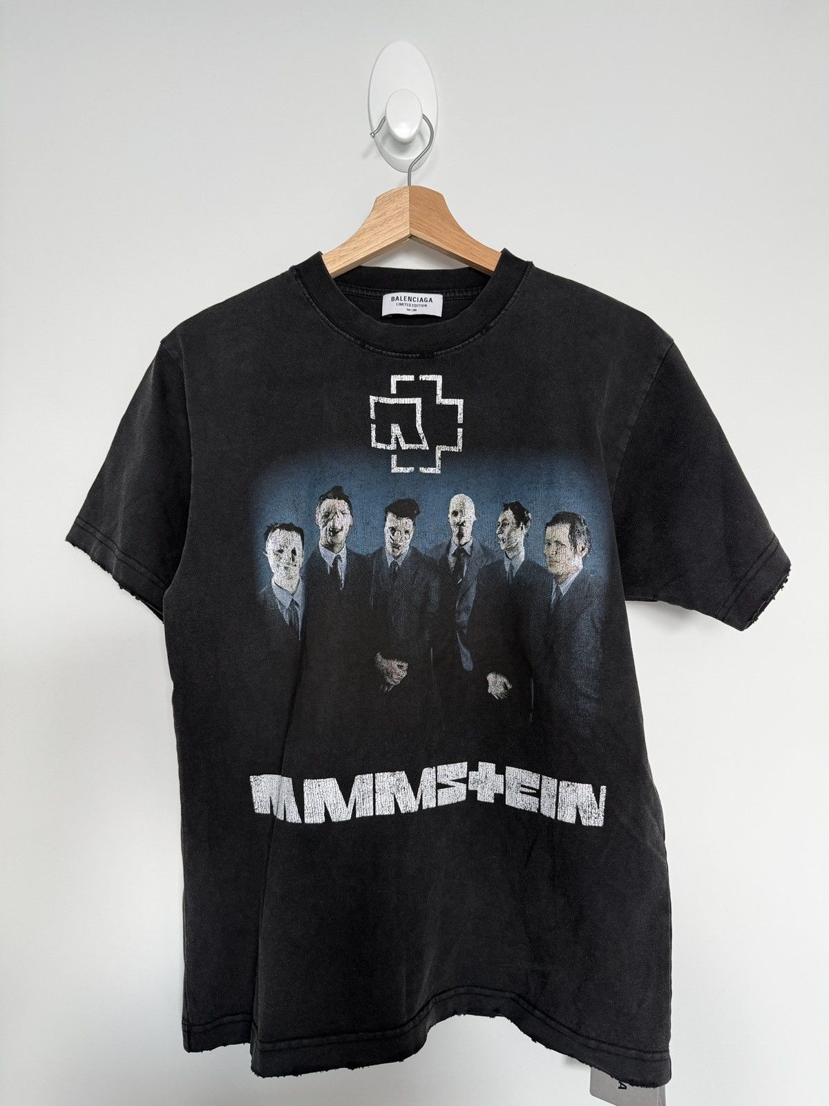 balenciaga rammstein コラボ　tシャツ Balenciaga Rammstein Short-sleeve T-shirt in Black for Men | Lyst