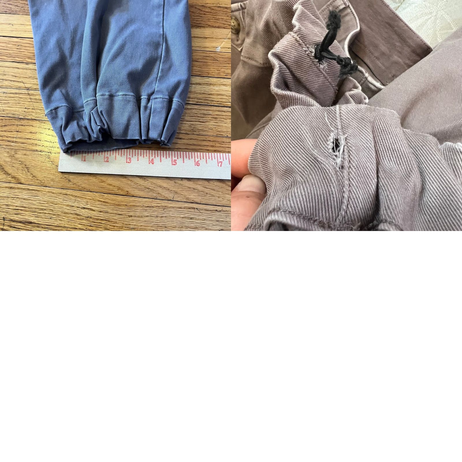Spanx SPANX Pants Womens Medium Stretch Twill Cropped Wide Leg Khaki 20312R ** Purple M Regular Cropped Wide Leg Womens Pants Size 32" / US 10 / IT 46 - 9 Thumbnail