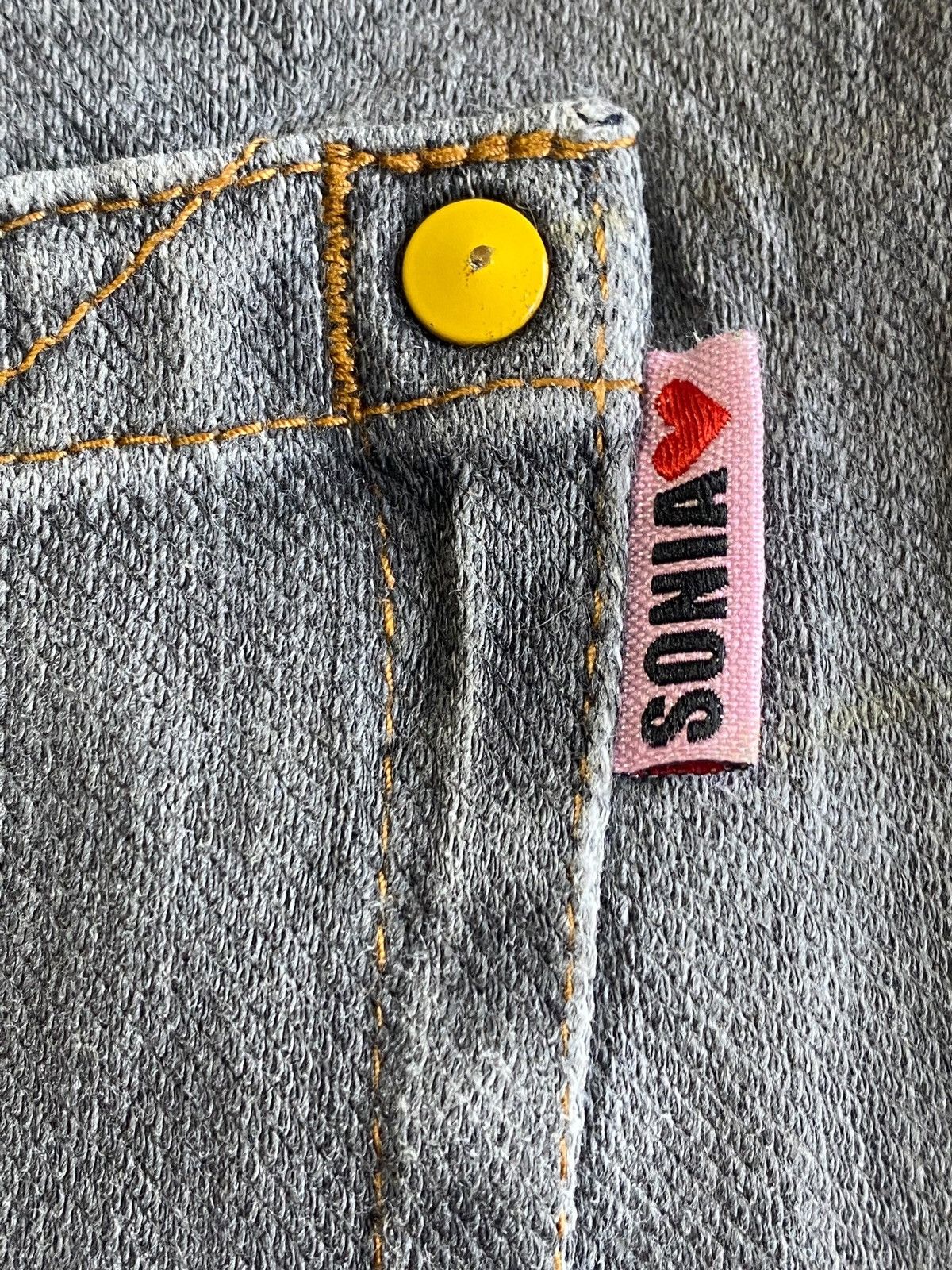 Sonia Rykiel Vintage Sonia Love Denim Bootcut Style Jeans Size 31" - 13 Thumbnail
