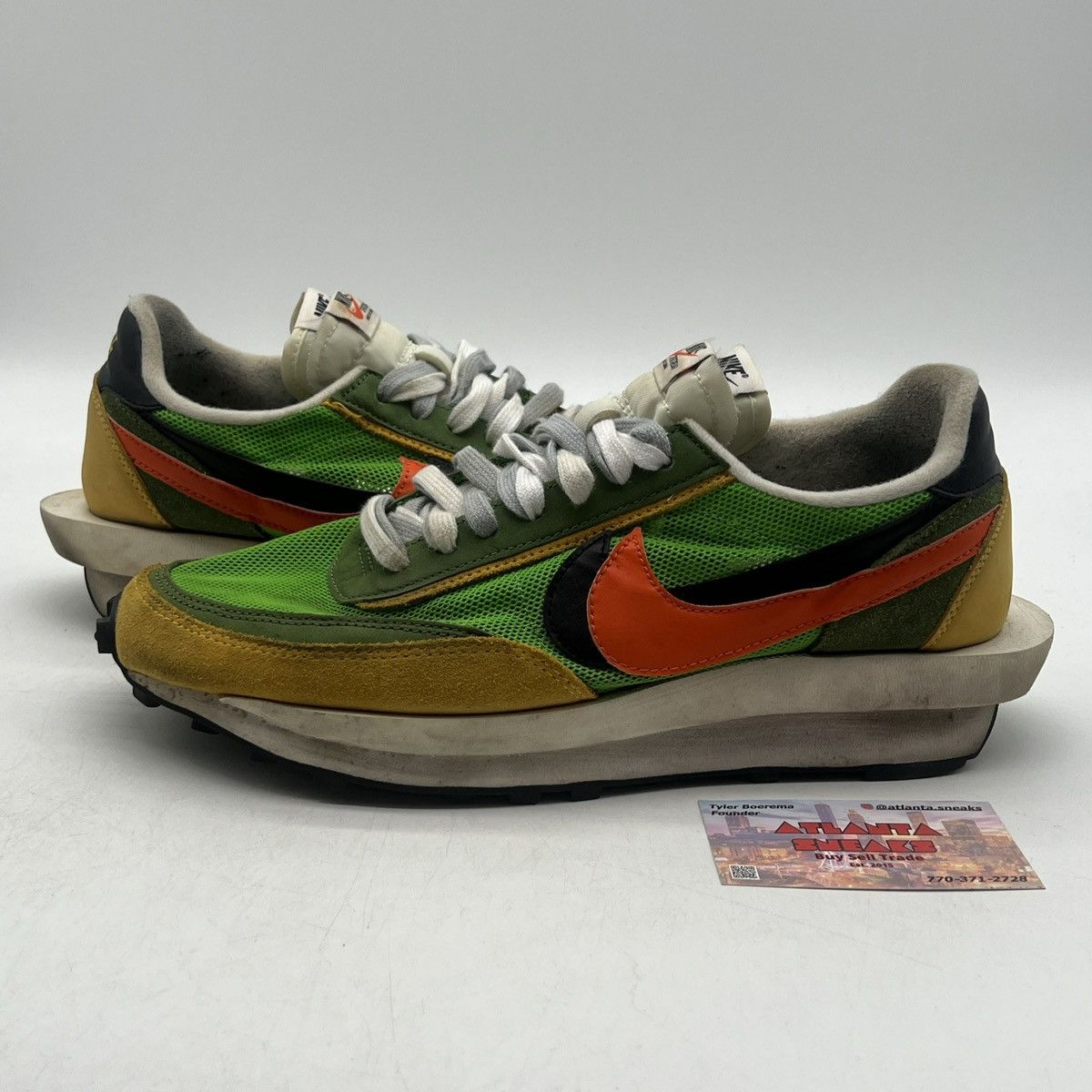 Nike Sacai x LDWaffle green gusto Size US 10 / EU 43 - 1 Thumbnail