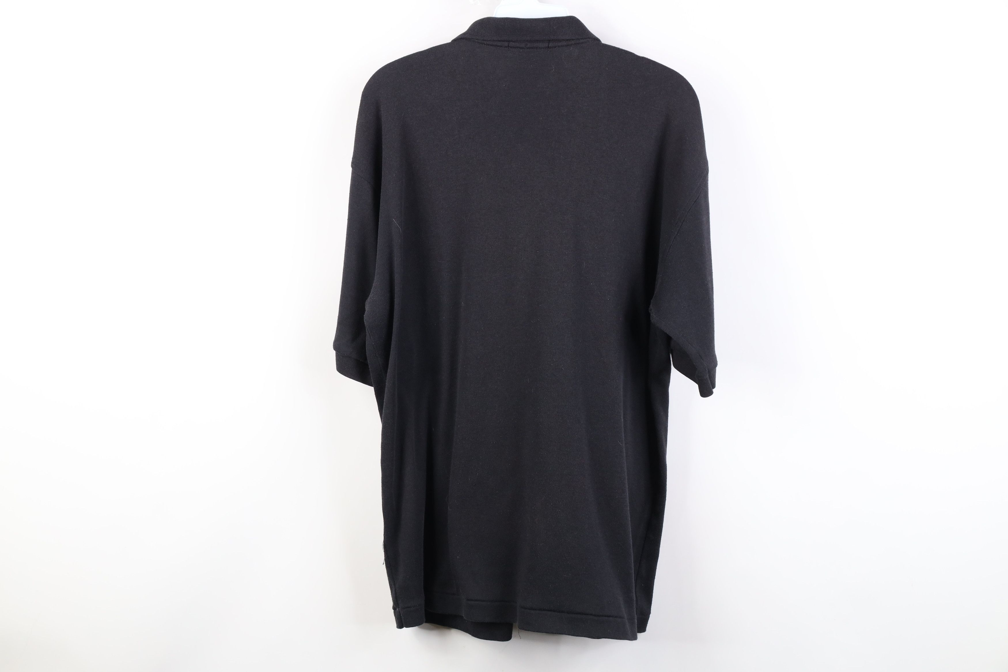 Vintage Vintage 70s Streetwear Cotton Knit Golf Polo Shirt Black Size US XL / EU 56 / 4 - 12 Thumbnail