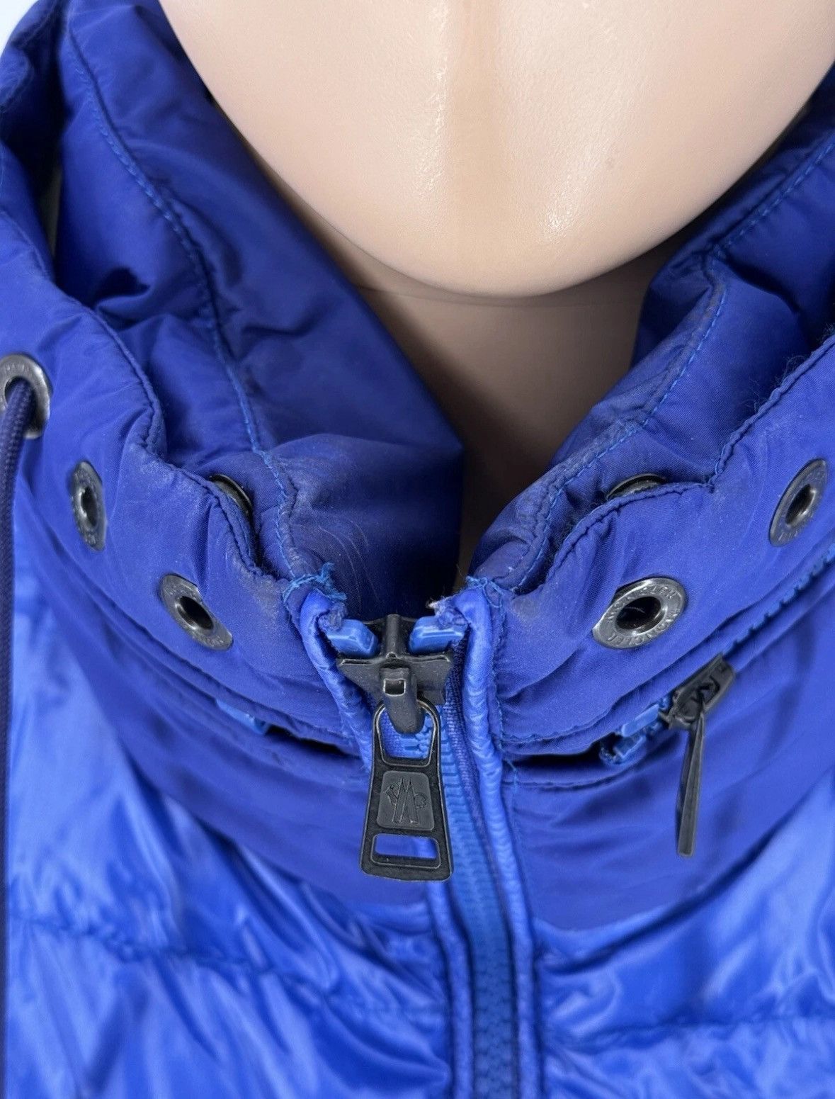 Moncler Moncler Puffer Jacket Blue Full Zip Men’s Size 6 Size US L / EU 52-54 / 3 - 3 Thumbnail