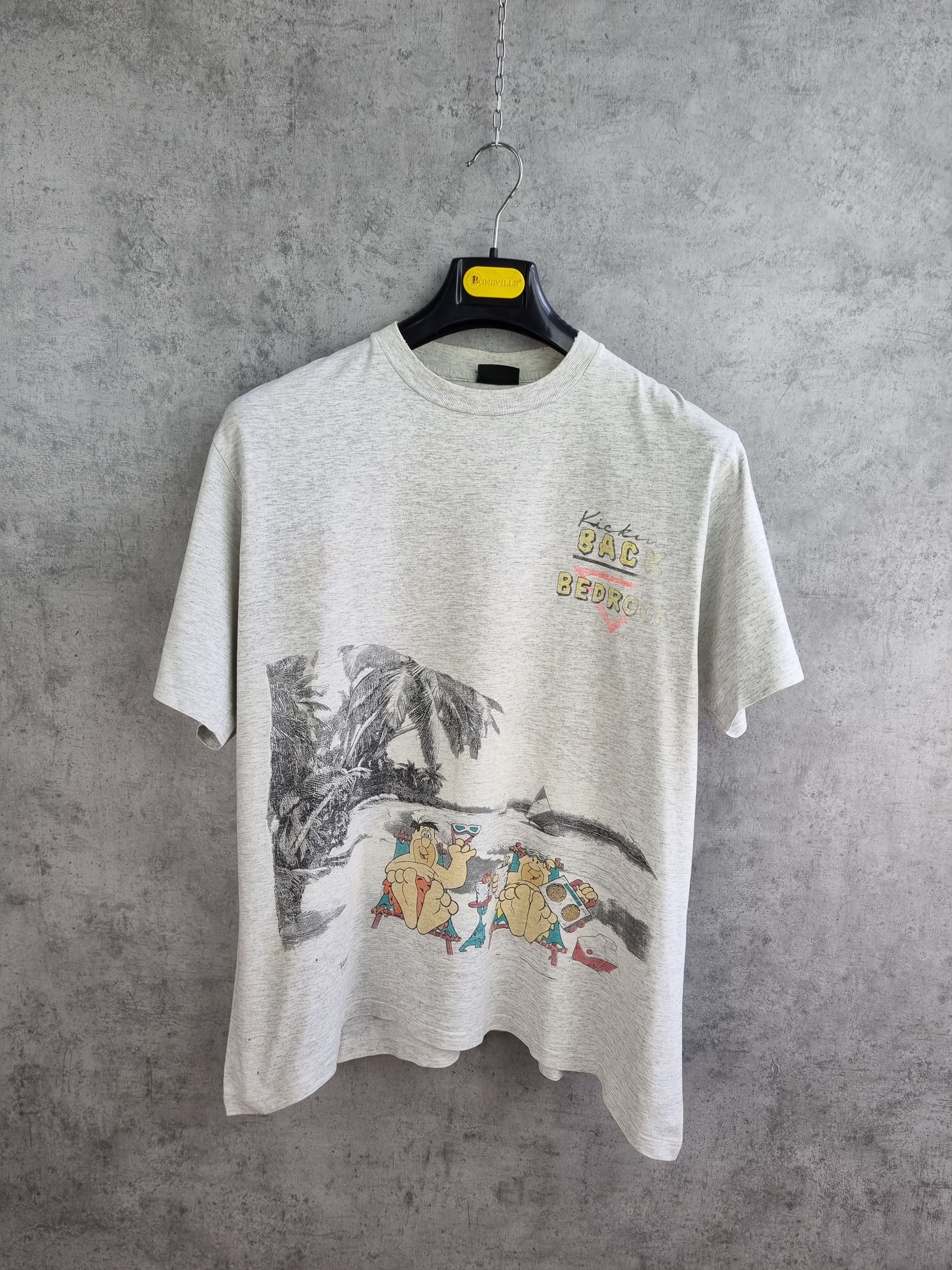 Cartoon Network × Vintage × Warner Bros 90s Single Stitch The Flintstones Rare Print Shirt Size US L / EU 52-54 / 3 - 3 Thumbnail