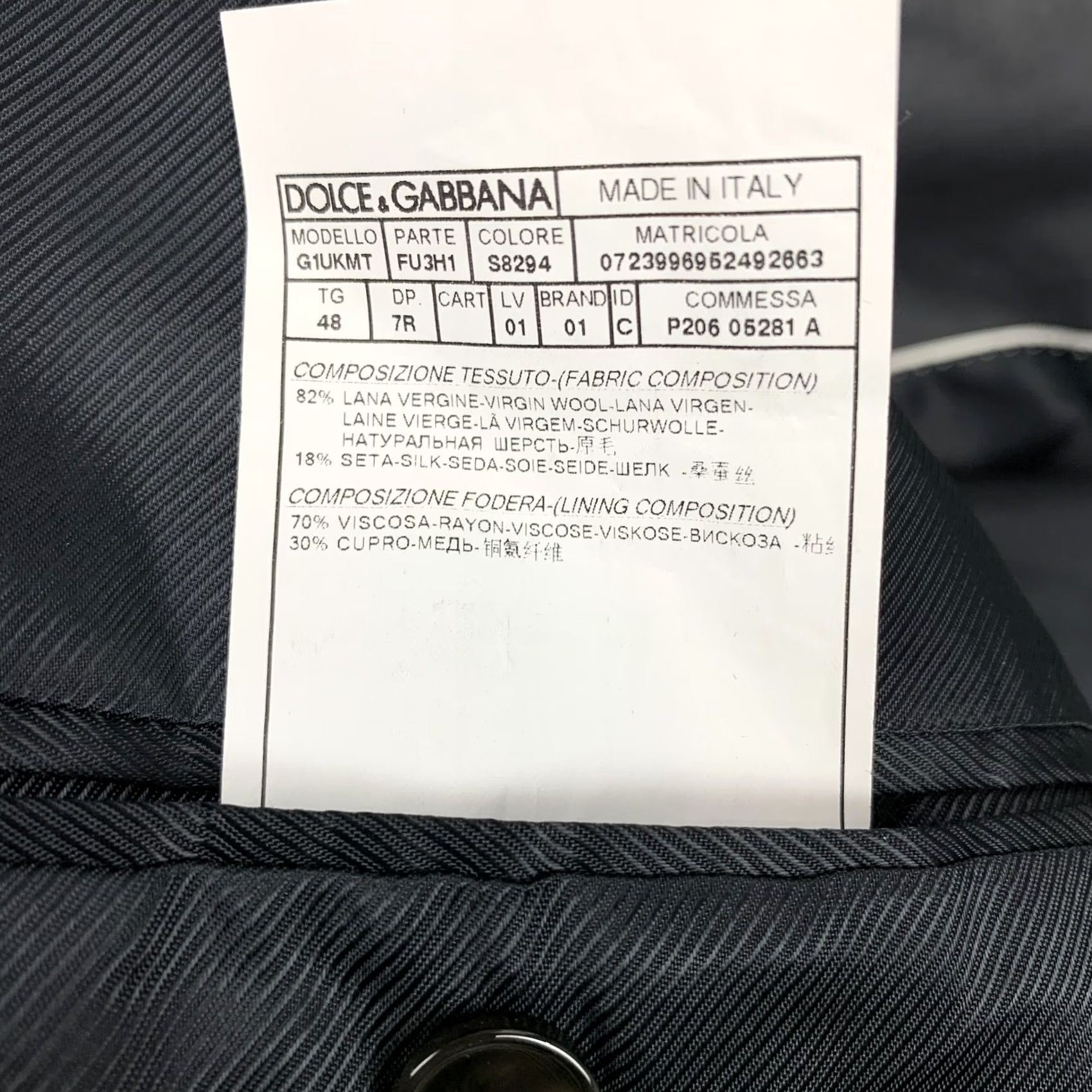 Dolce & Gabbana DOLCE & GABBANA Size 38 Grey Charcoal Wool Silk Peak Lapel Sport Coat Size US XXS / EU 40 - 5 Thumbnail